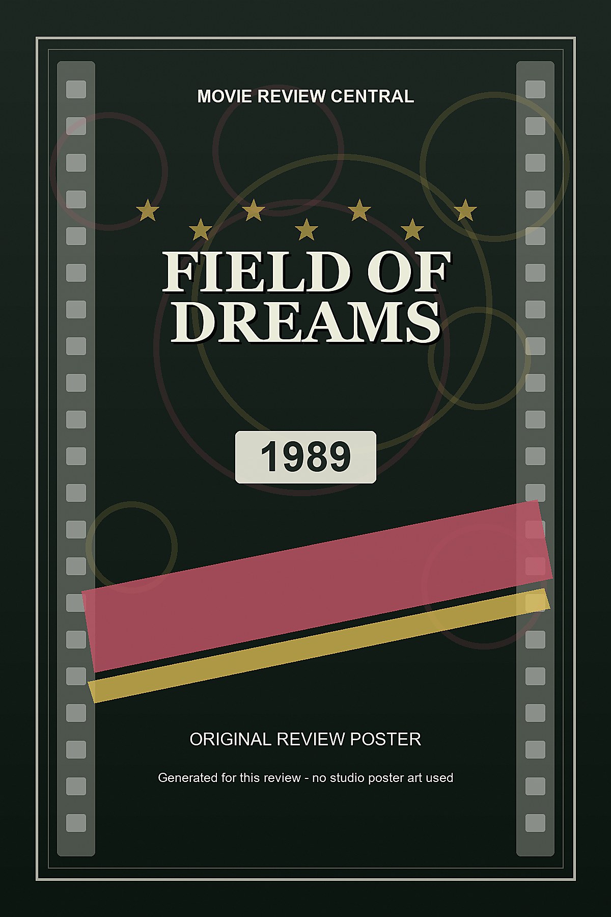 Field of Dreams (1989) - original review poster
