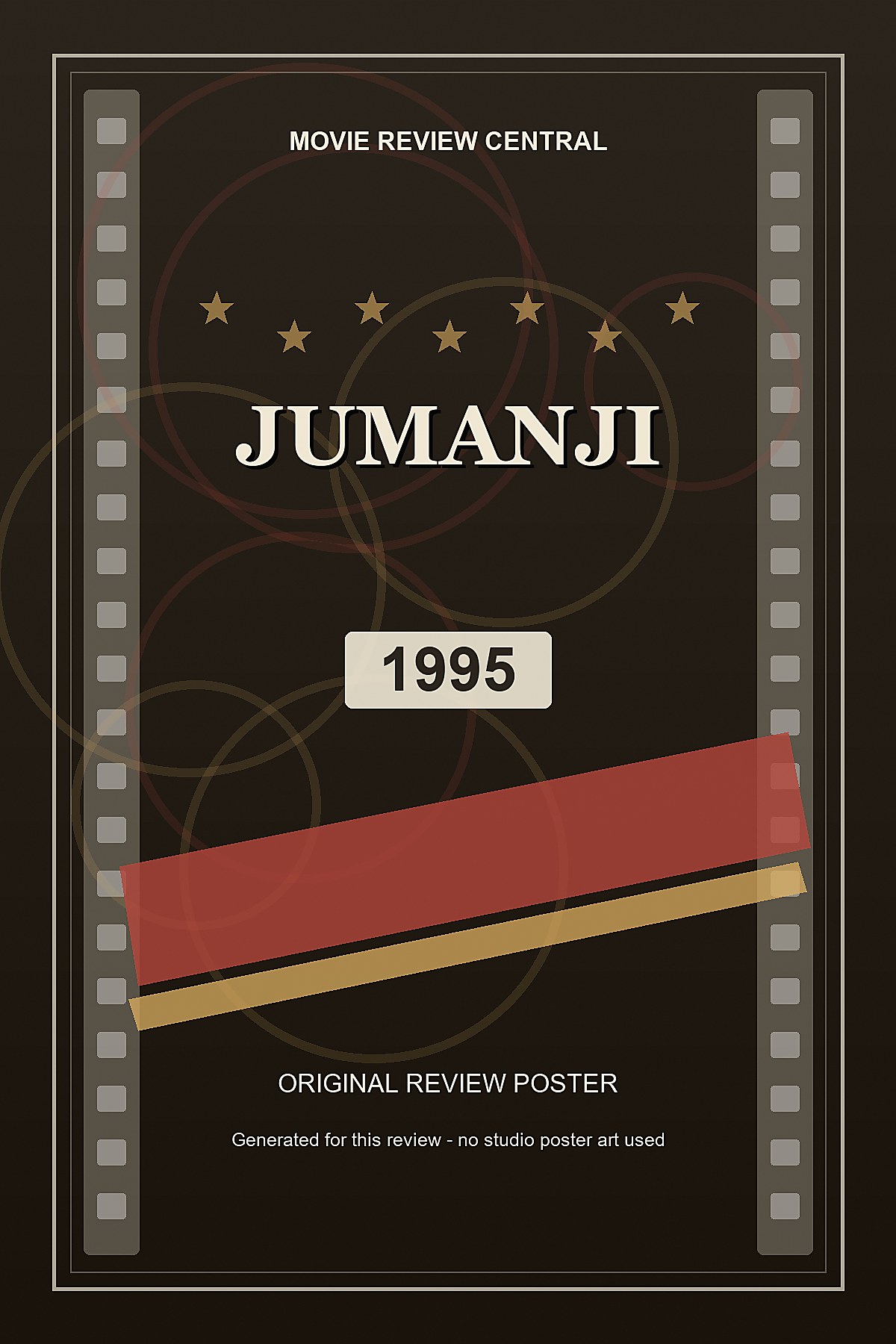 Jumanji (1995) - original review poster Jumanji (1995) - original review poster
