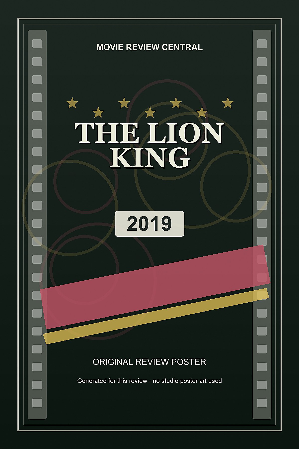 The Lion King (2019) - original review poster The Lion King (2019) - original review poster