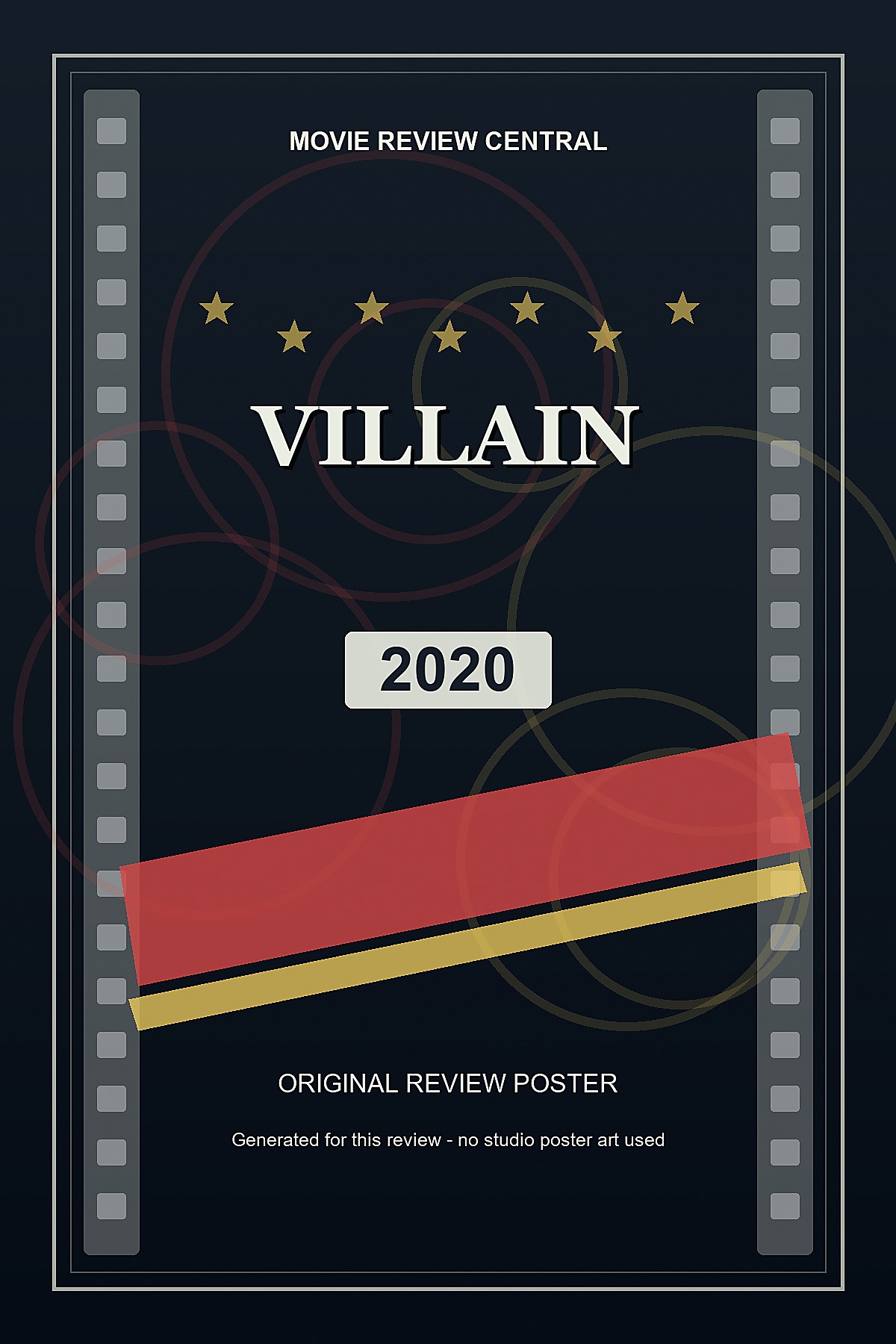 Villain (2020) - original review poster Villain (2020) - original review poster