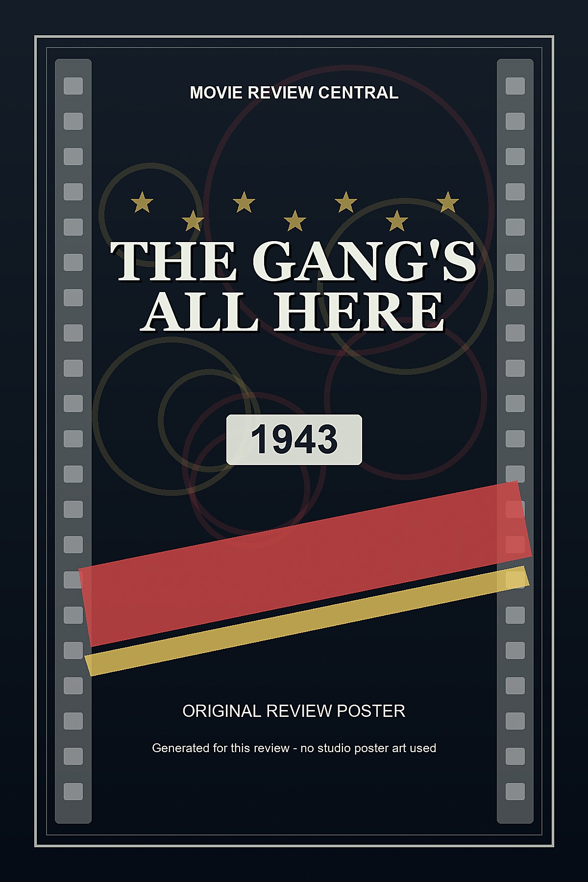 The Gang's All Here (1943) - original review poster The Gang's All Here (1943) - original review poster
