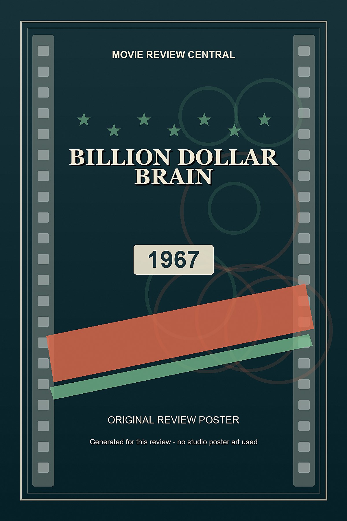 Billion Dollar Brain (1967) - original review poster