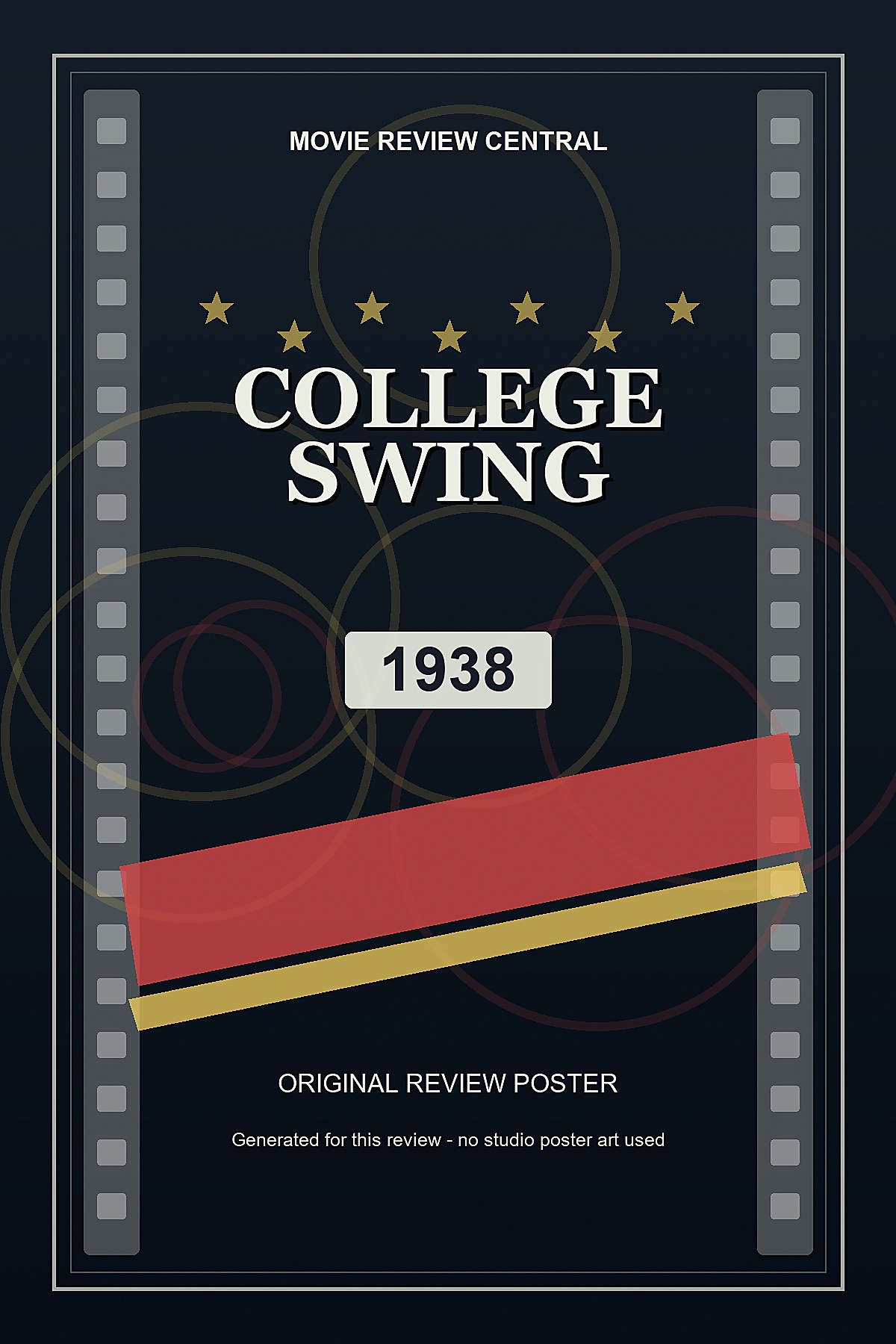 College Swing (1938) - original review poster