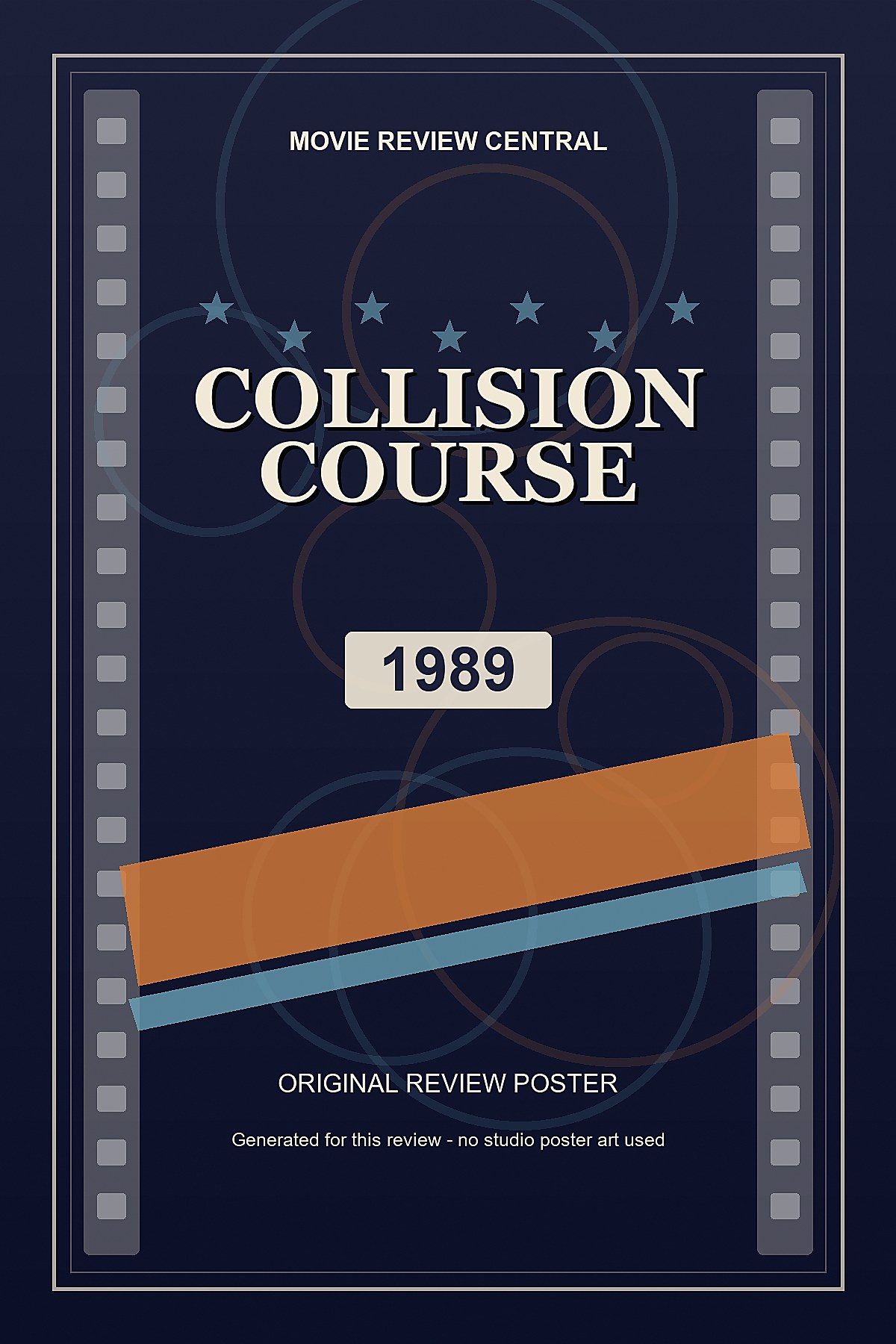 Collision Course (1989) - original review poster