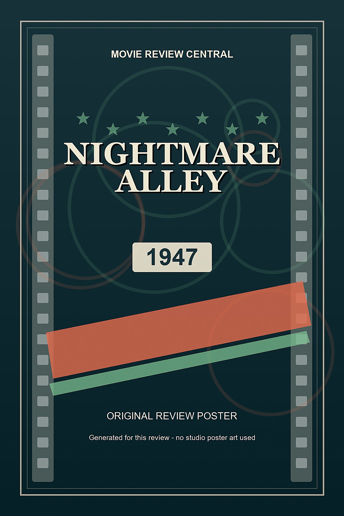 Nightmare Alley (1947) - original review poster