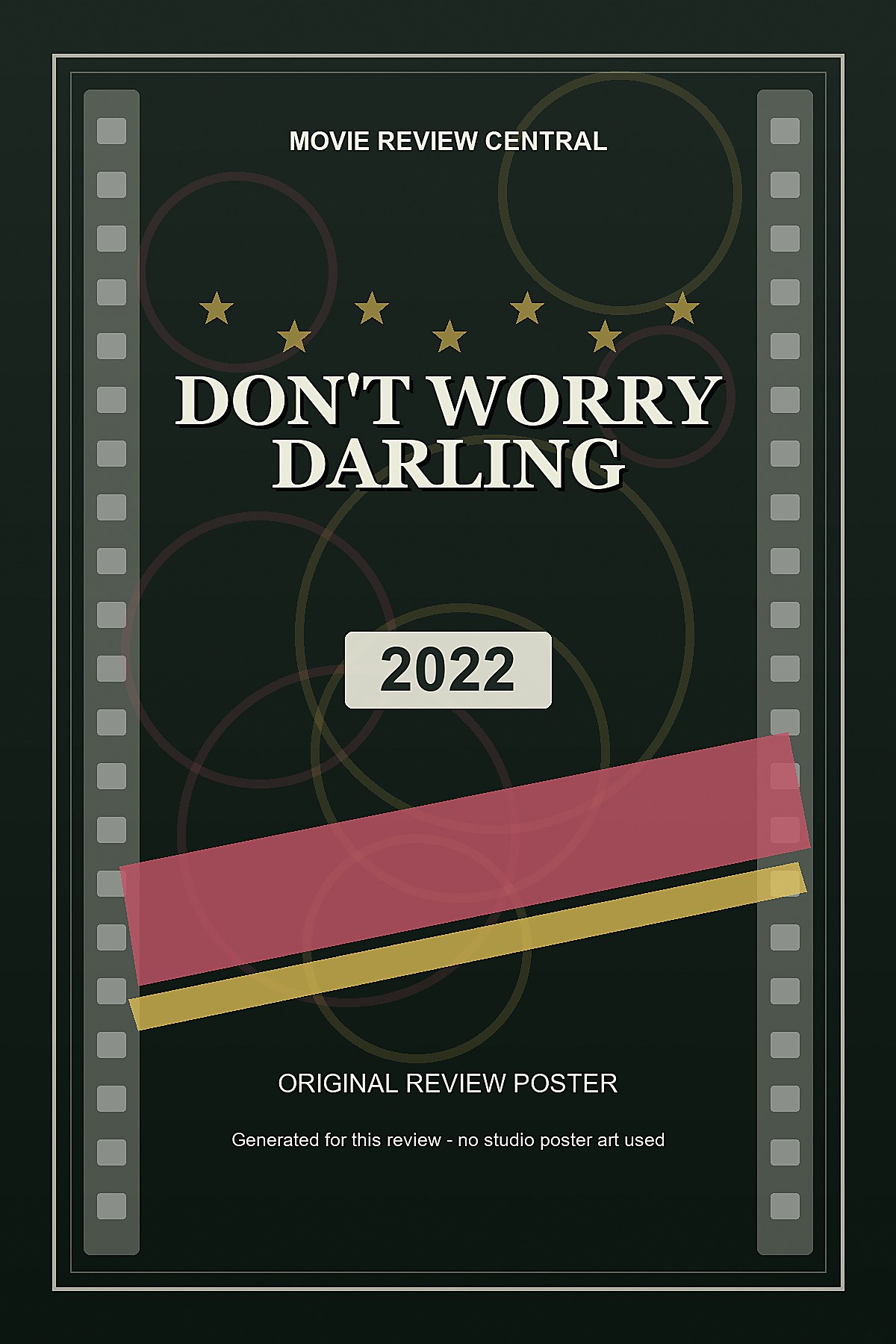 Don't Worry Darling (2022) - original review poster