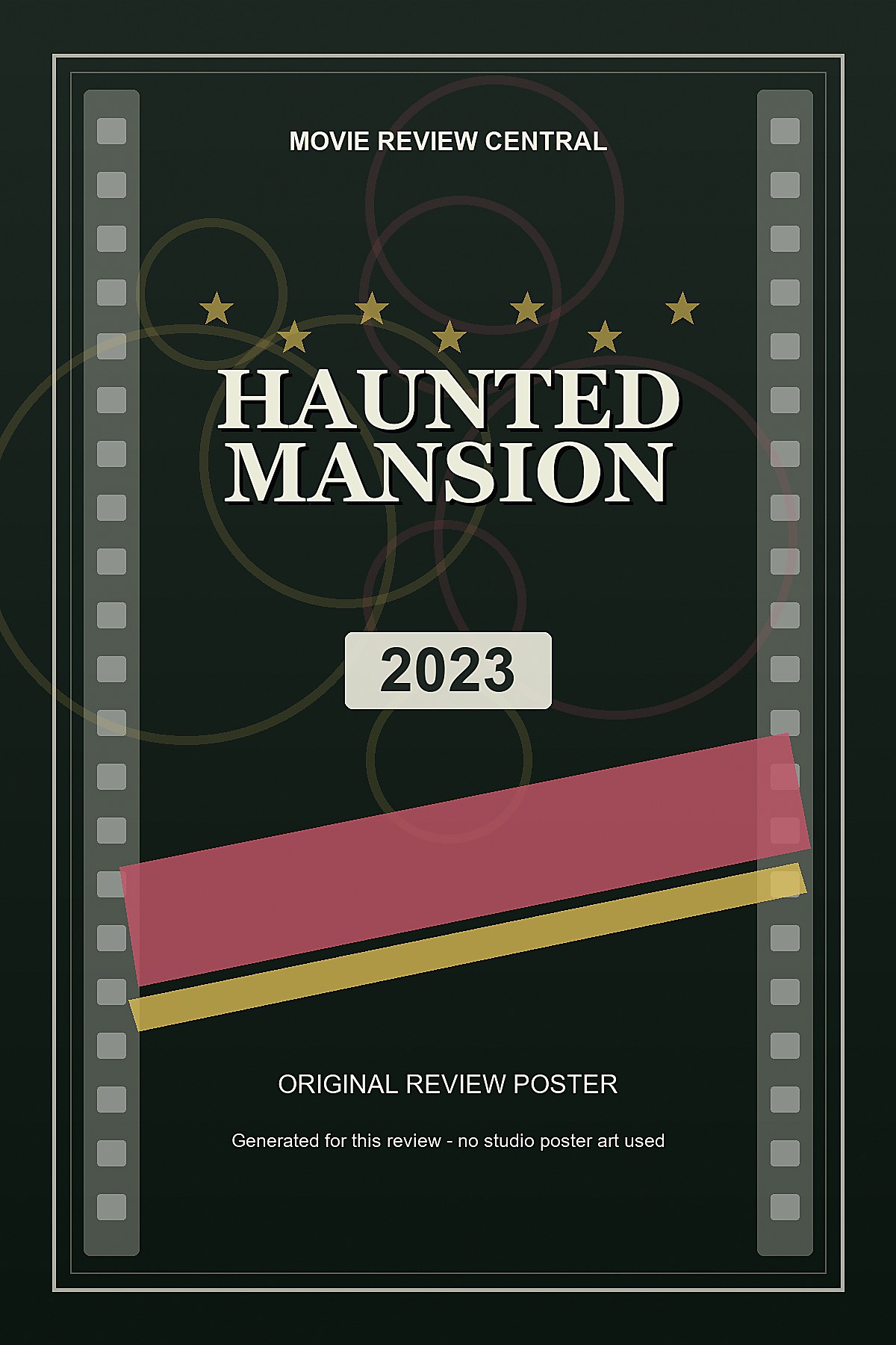 Haunted Mansion (2023) - original review poster Haunted Mansion (2023) - original review poster
