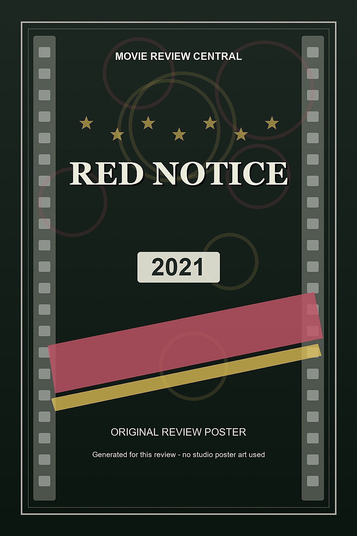 Red Notice (2021) - original review poster Red Notice (2021) - original review poster