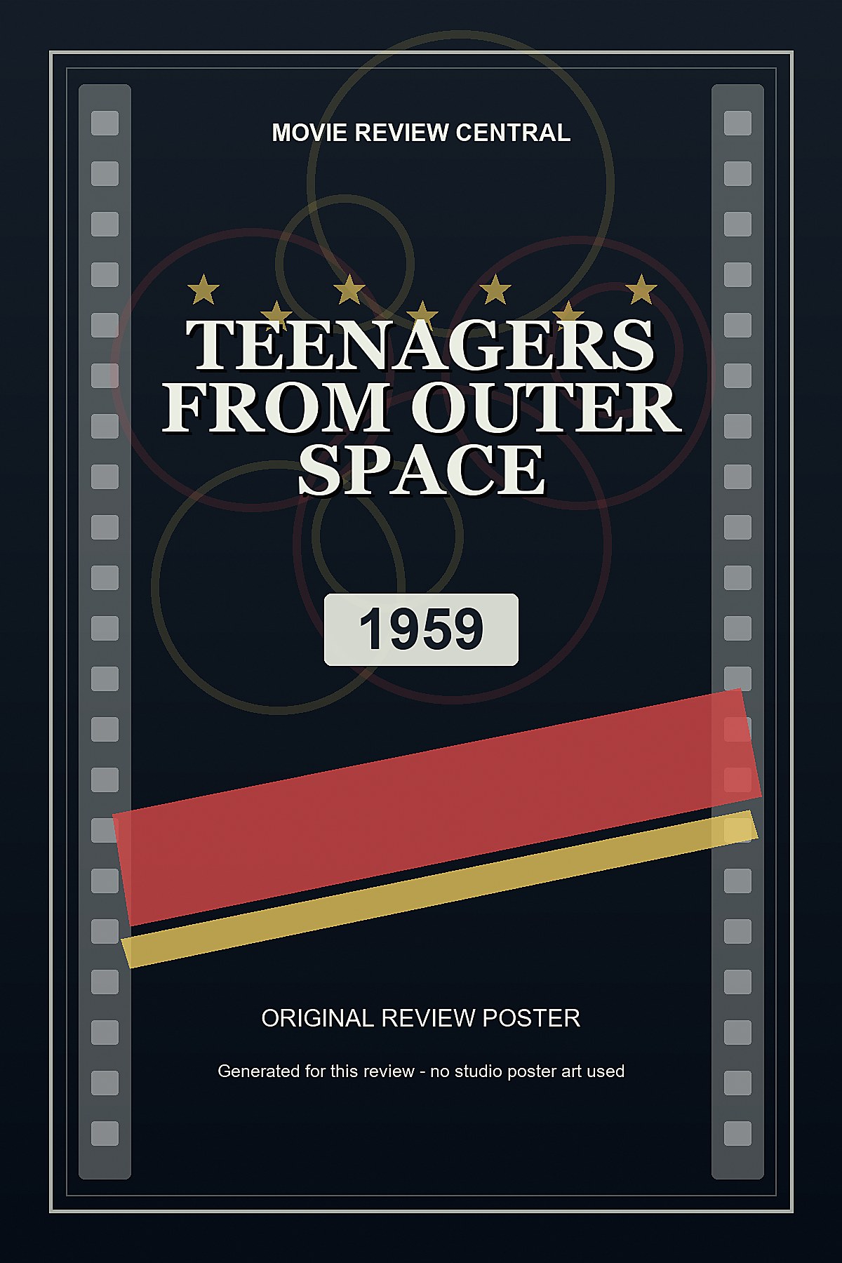 Teenagers from Outer Space (1959) - original review poster Teenagers from Outer Space (1959) - original review poster