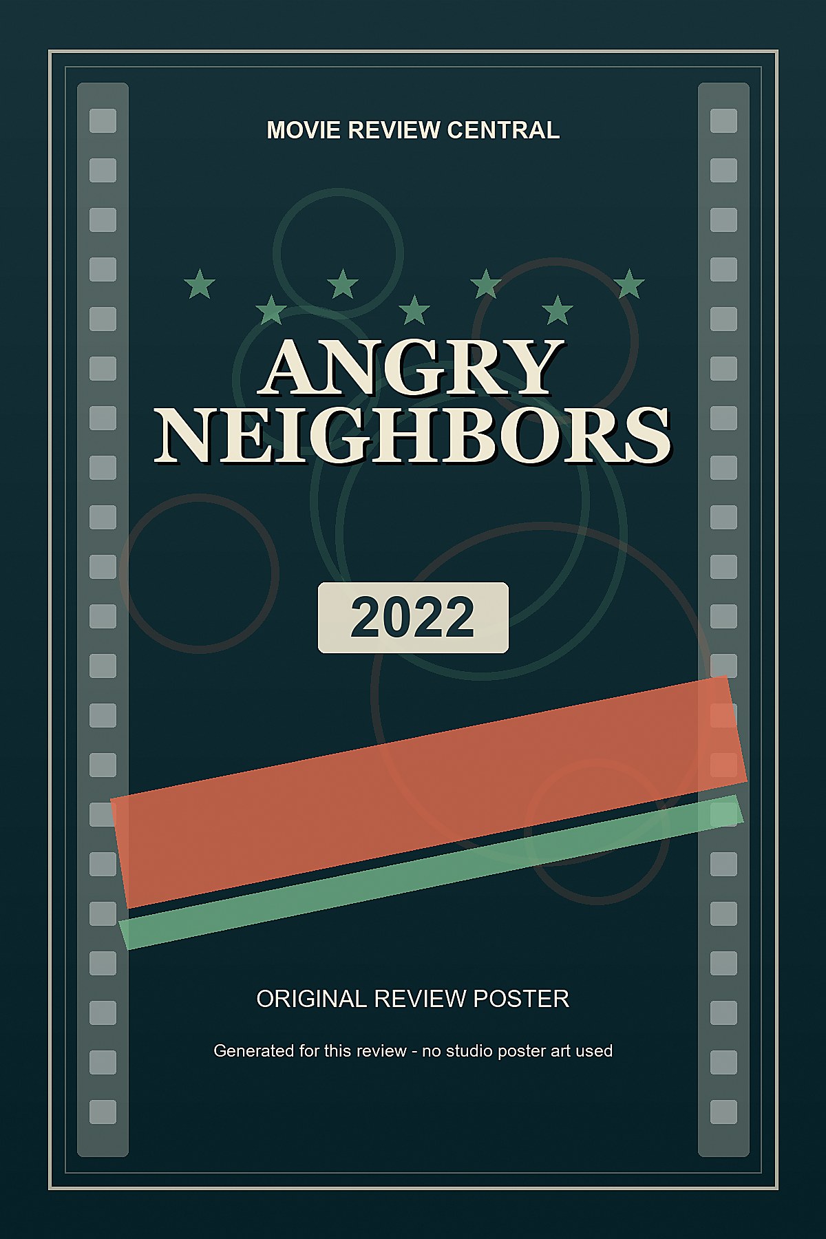 Angry Neighbors (2022) - original review poster Angry Neighbors (2022) - original review poster