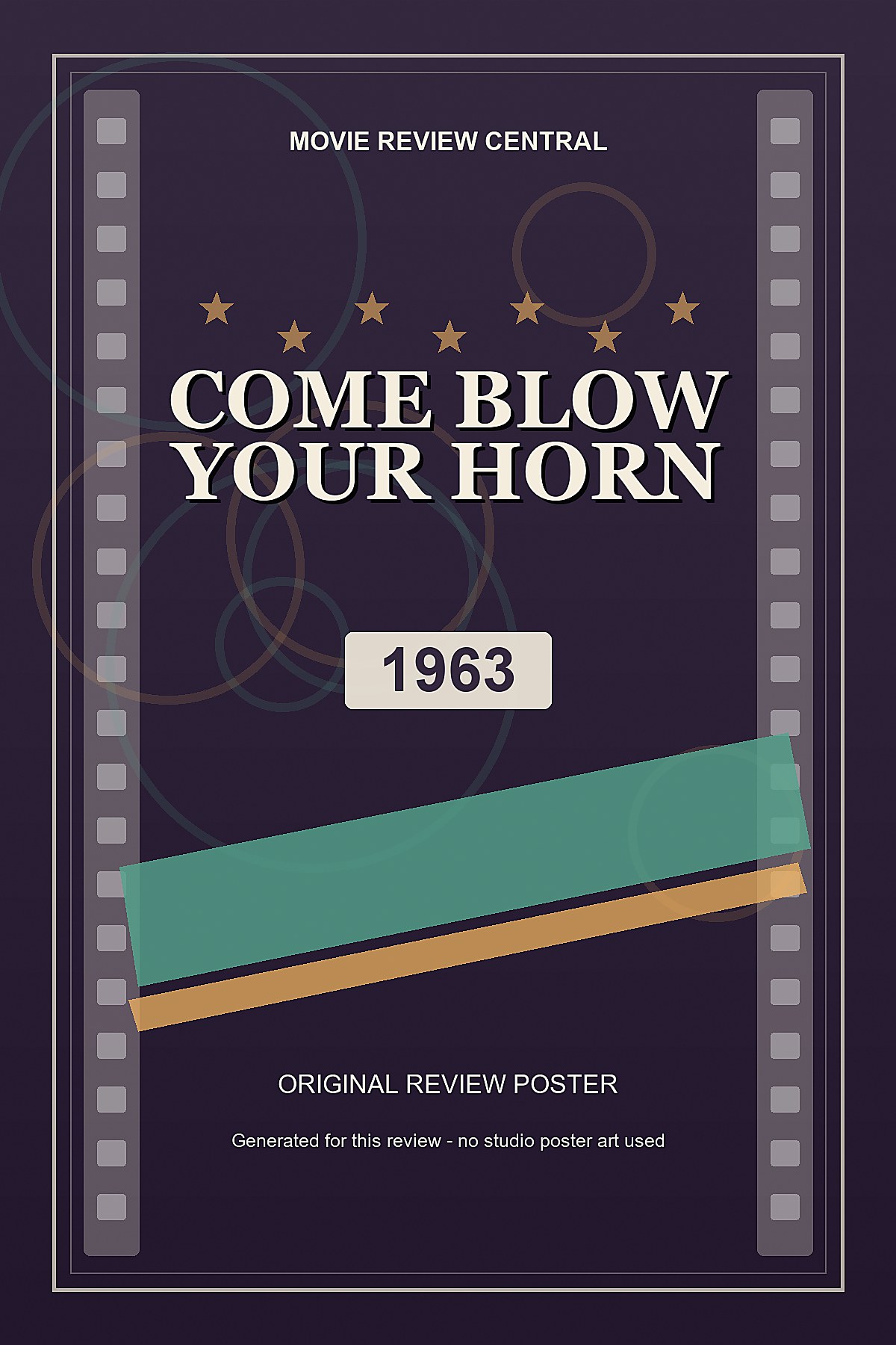 Come Blow Your Horn (1963) - original review poster Come Blow Your Horn (1963) - original review poster