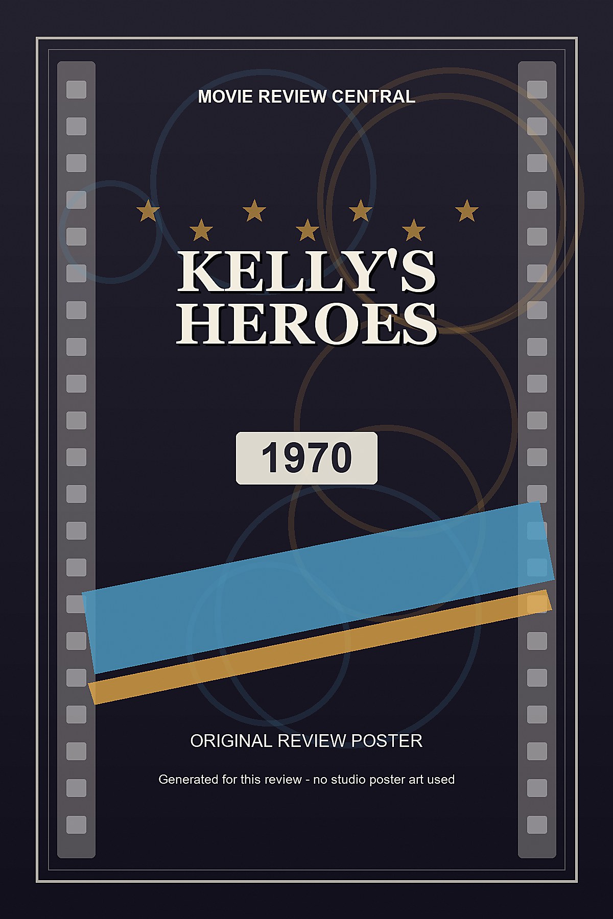 Kelly's Heroes (1970) - original review poster Kelly's Heroes (1970) - original review poster
