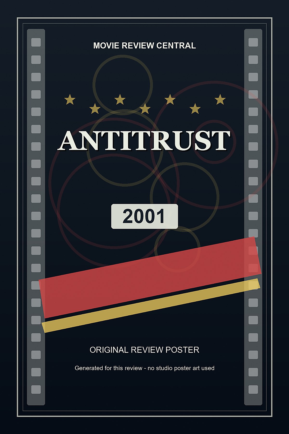 Antitrust (2001) - original review poster Antitrust (2001) - original review poster