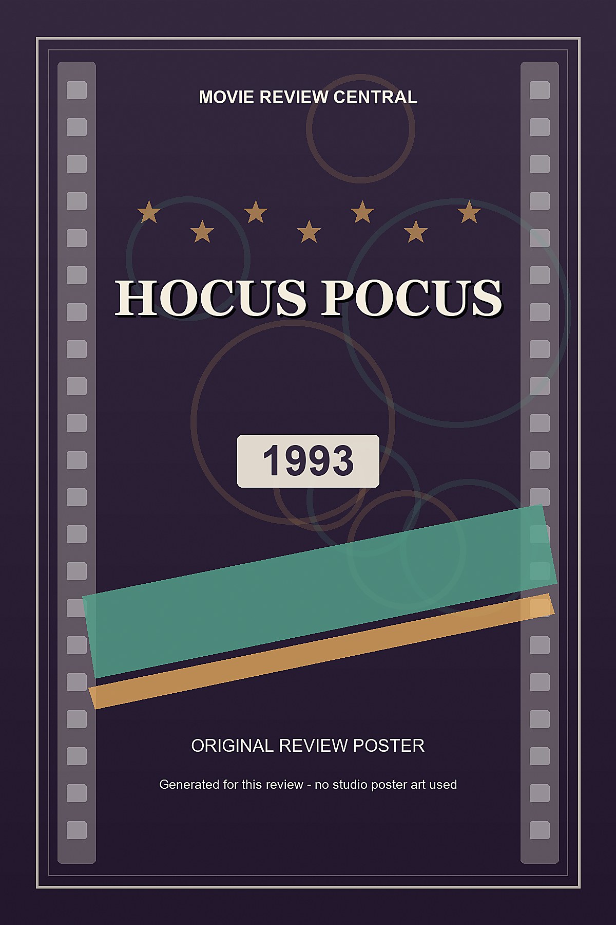 Hocus Pocus (1993) - original review poster Hocus Pocus (1993) - original review poster