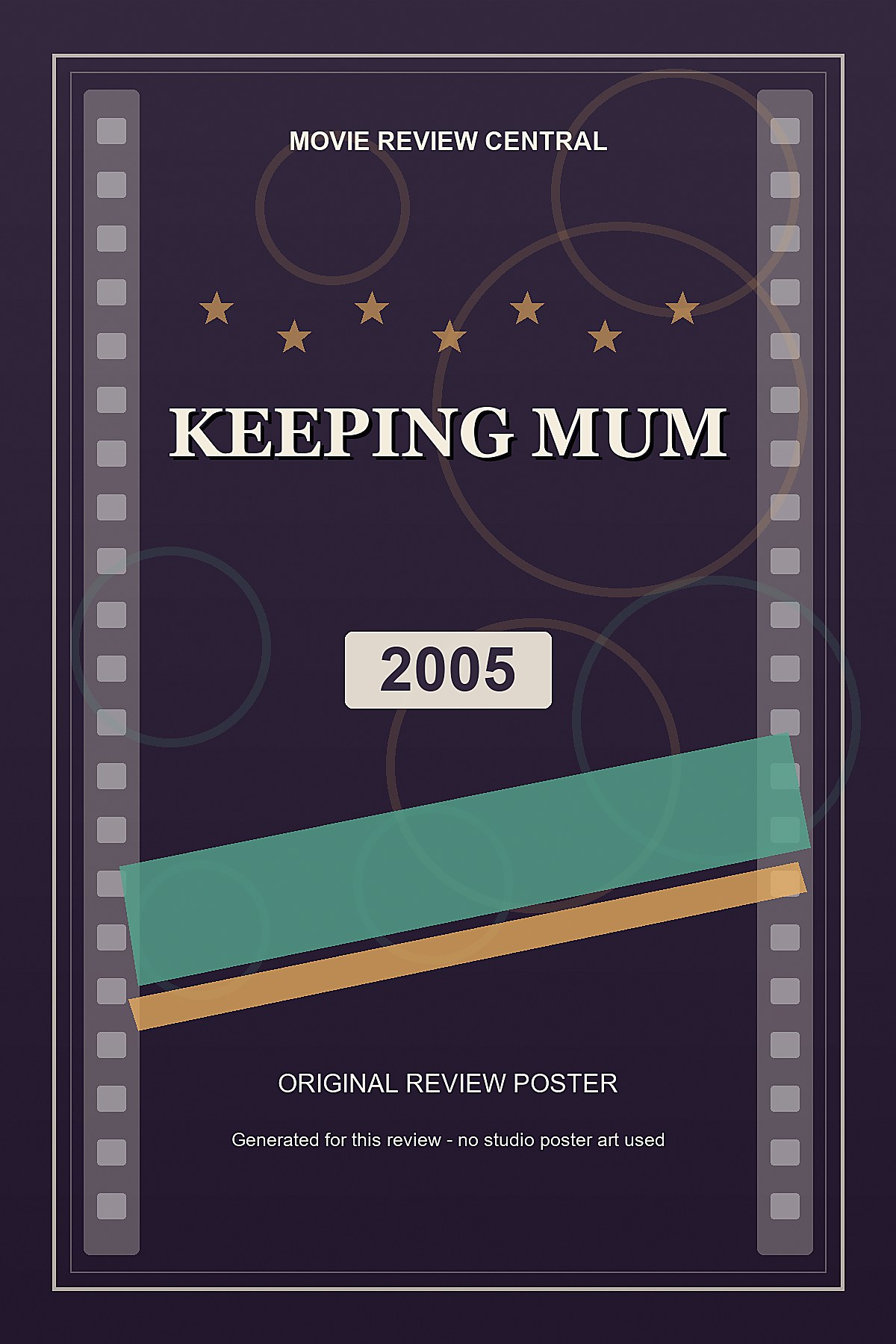 Keeping Mum (2005) - original review poster Keeping Mum (2005) - original review poster