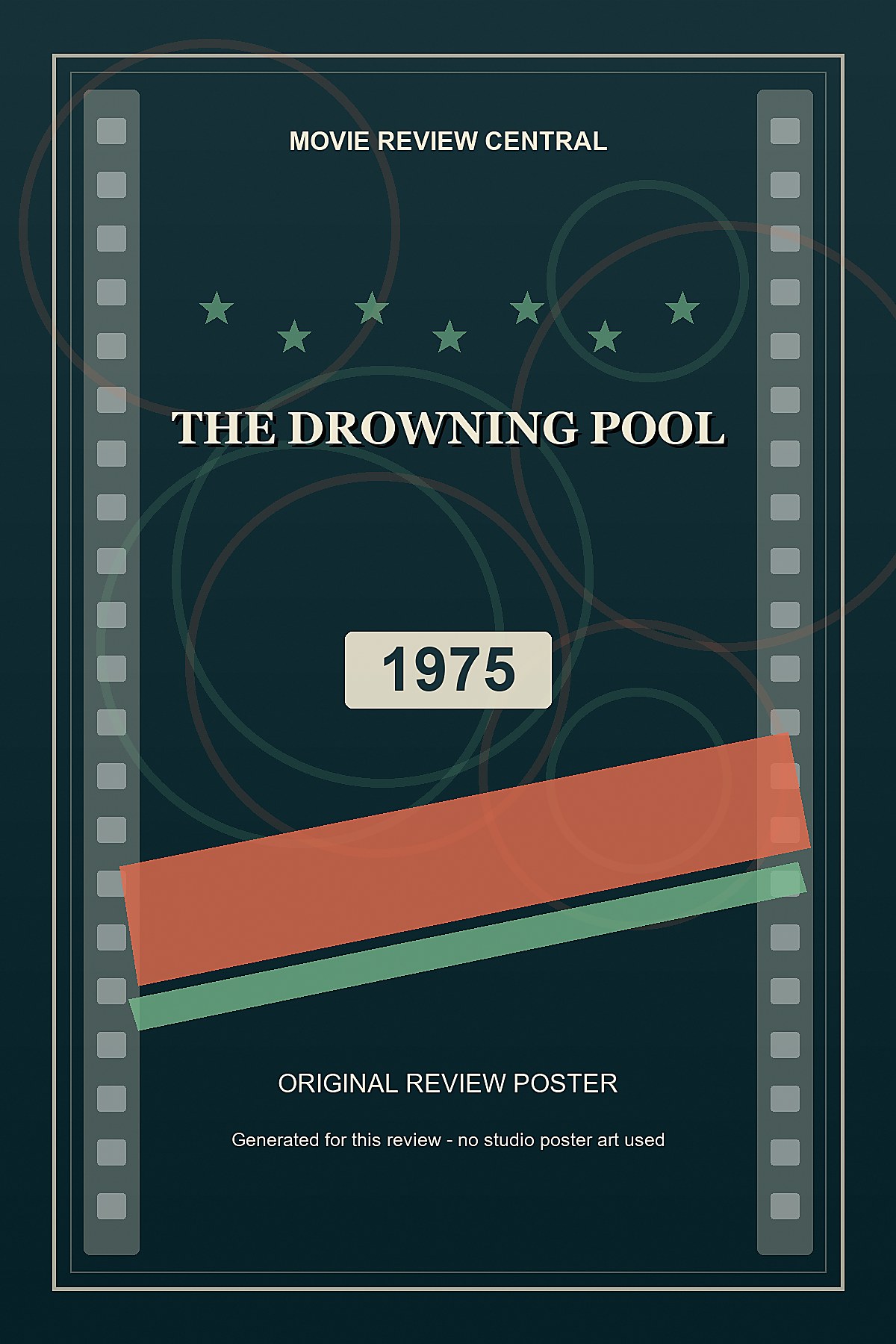 The Drowning Pool (1975) - original review poster The Drowning Pool (1975) - original review poster