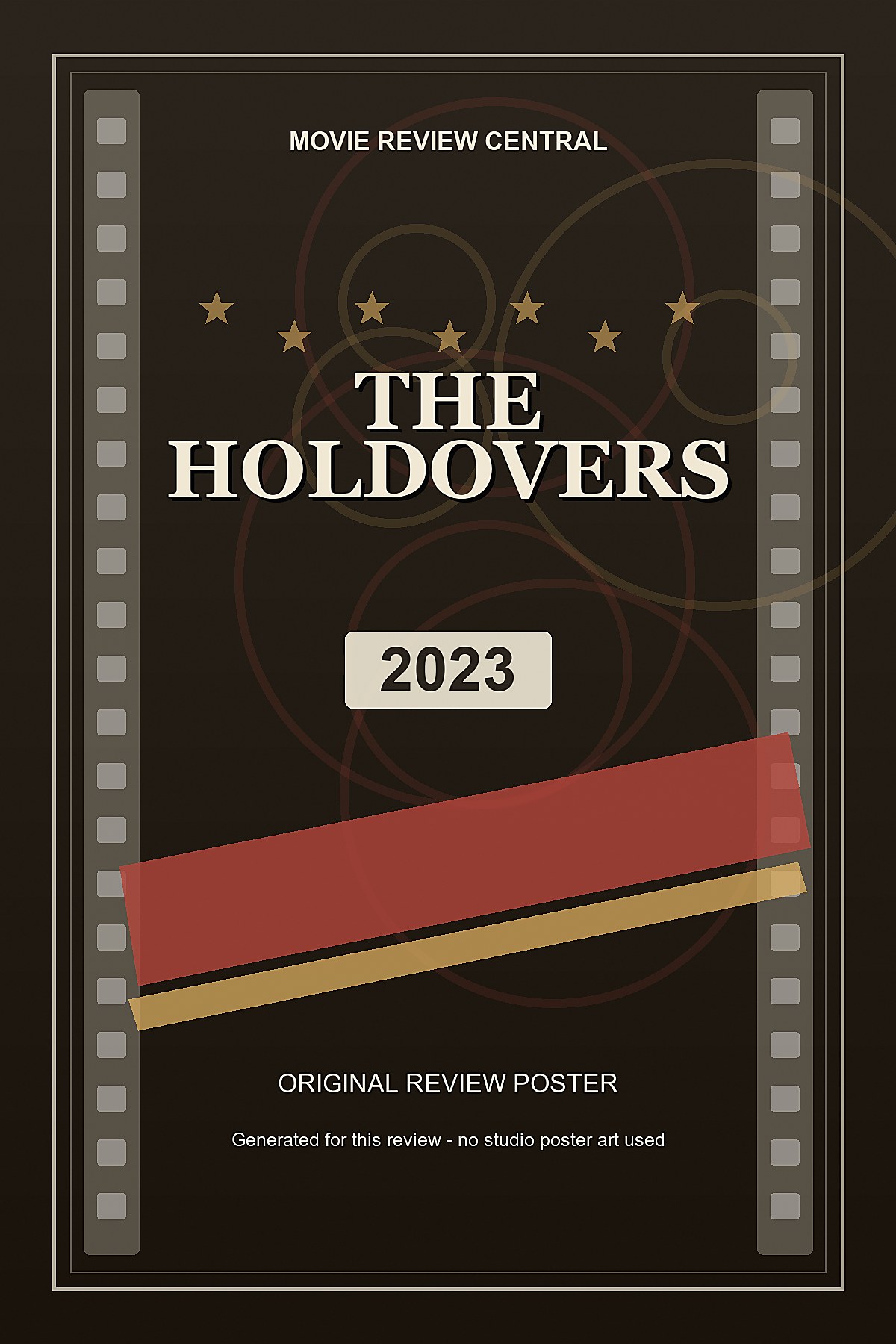 The Holdovers (2023) - original review poster The Holdovers (2023) - original review poster