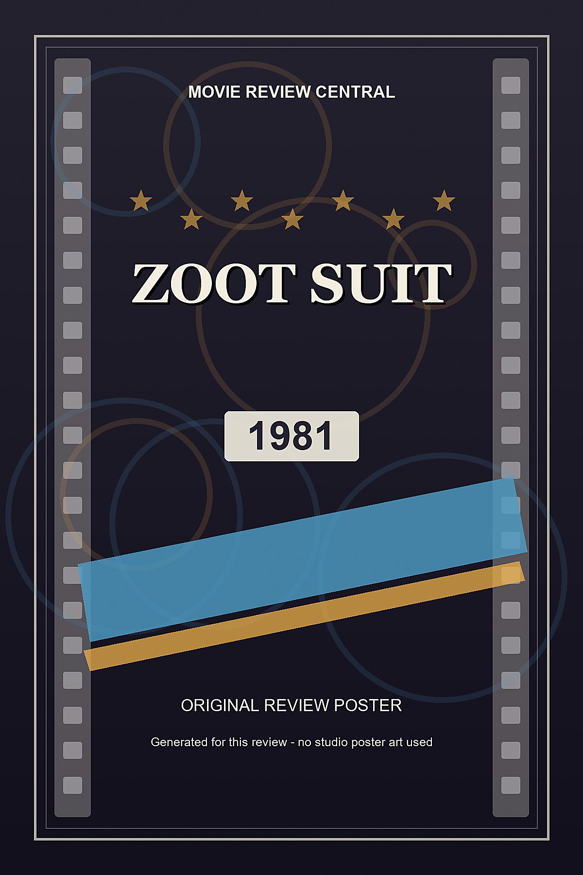 Zoot Suit (1981) - original review poster Zoot Suit (1981) - original review poster