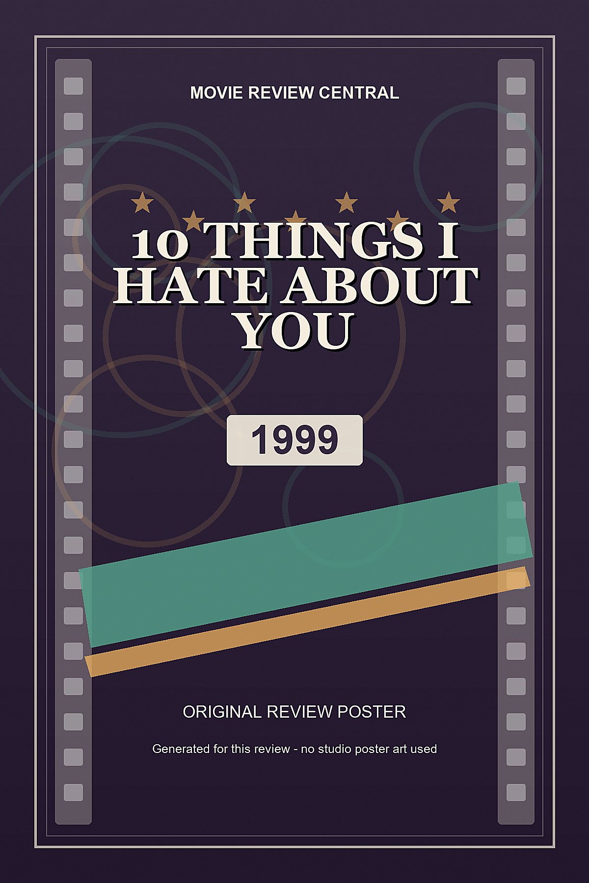 10 Things I Hate About You (1999) - original review poster