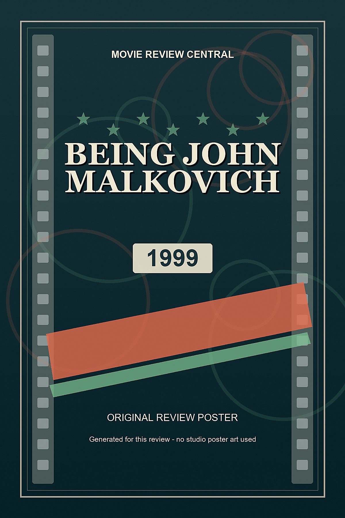 Being John Malkovich (1999) - original review poster Being John Malkovich (1999) - original review poster