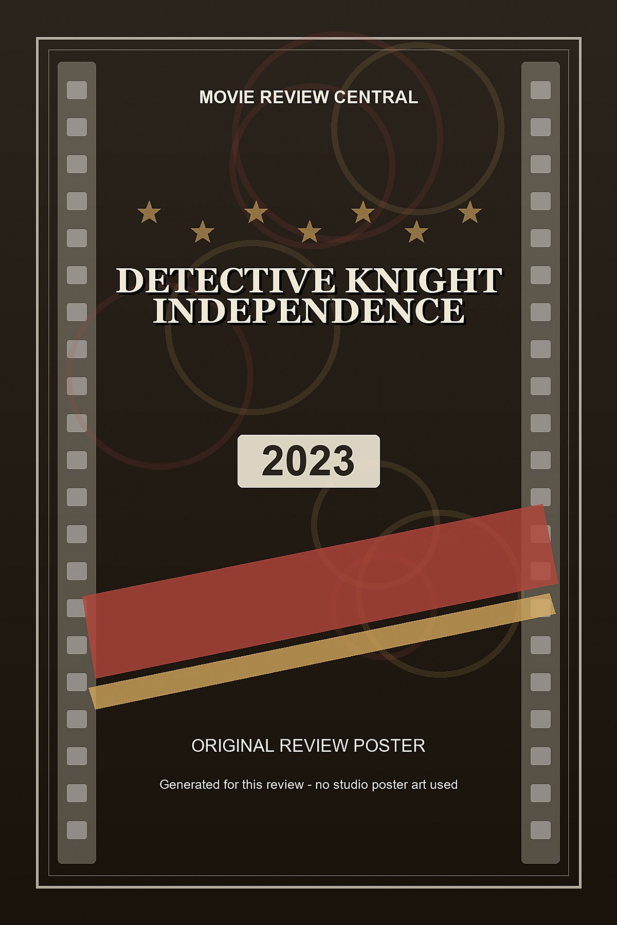 Detective Knight: Independence (2023) - original review poster Detective Knight: Independence (2023) - original review poster