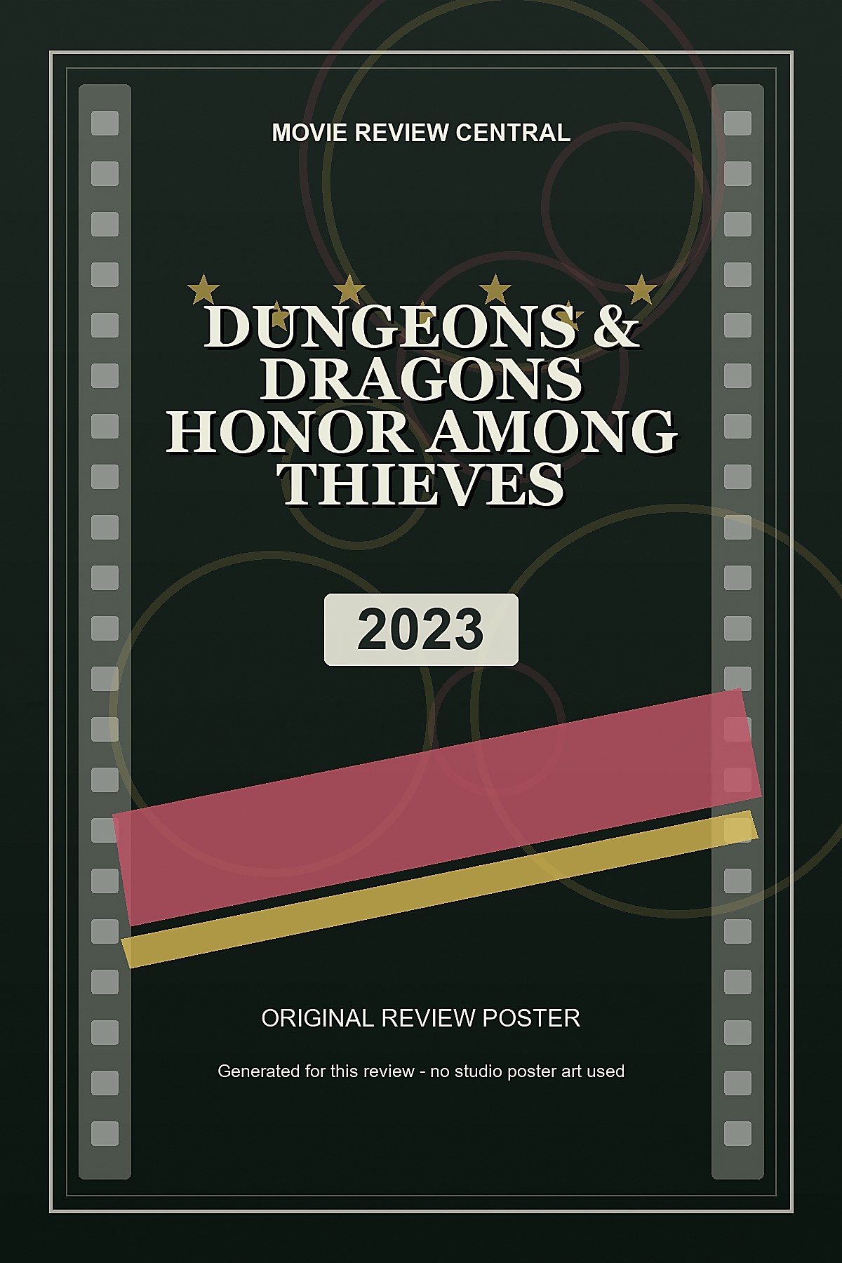 Dungeons & Dragons: Honor Among Thieves (2023) - original review poster Dungeons & Dragons: Honor Among Thieves (2023) - original review poster