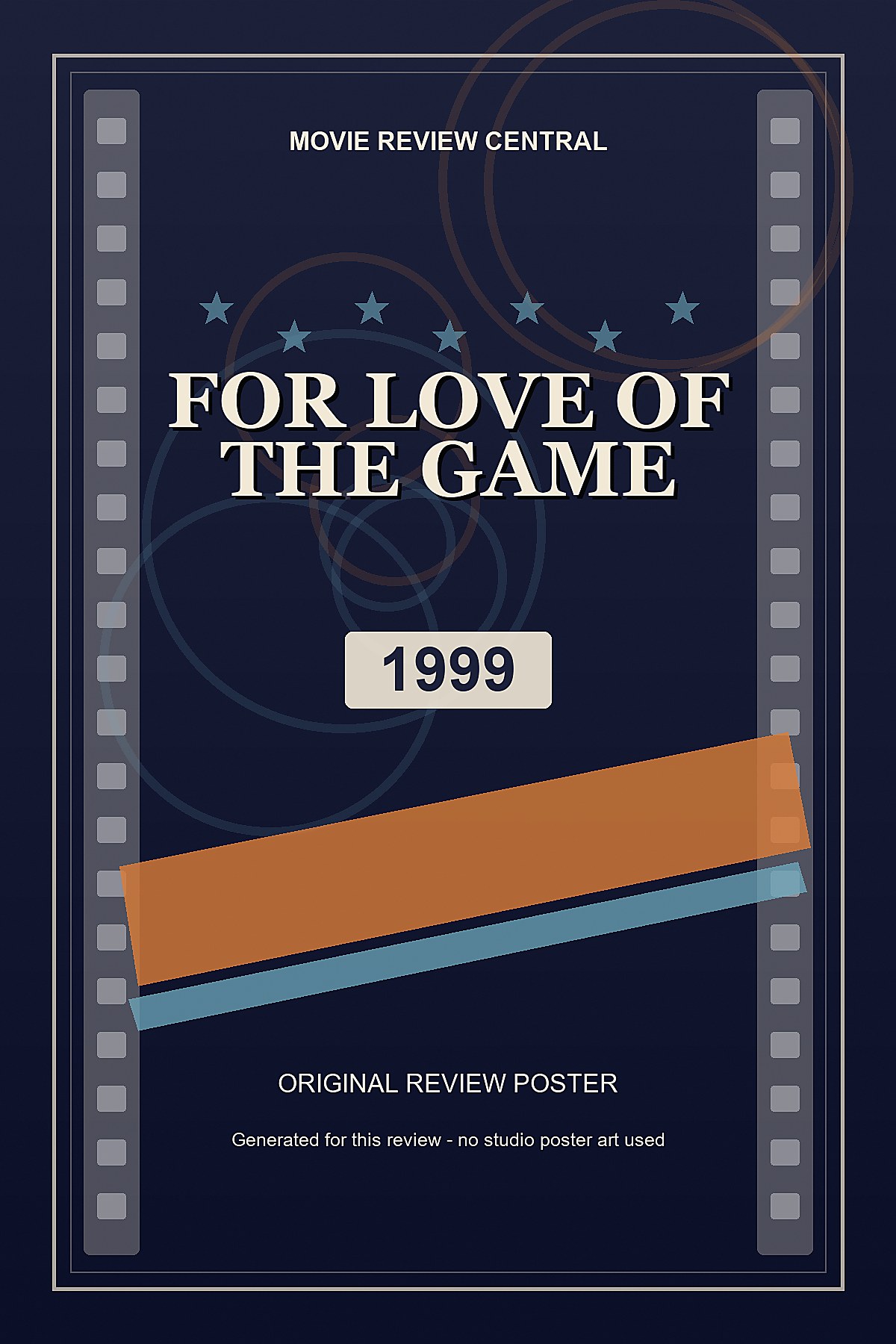For Love of the Game (1999) - original review poster For Love of the Game (1999) - original review poster