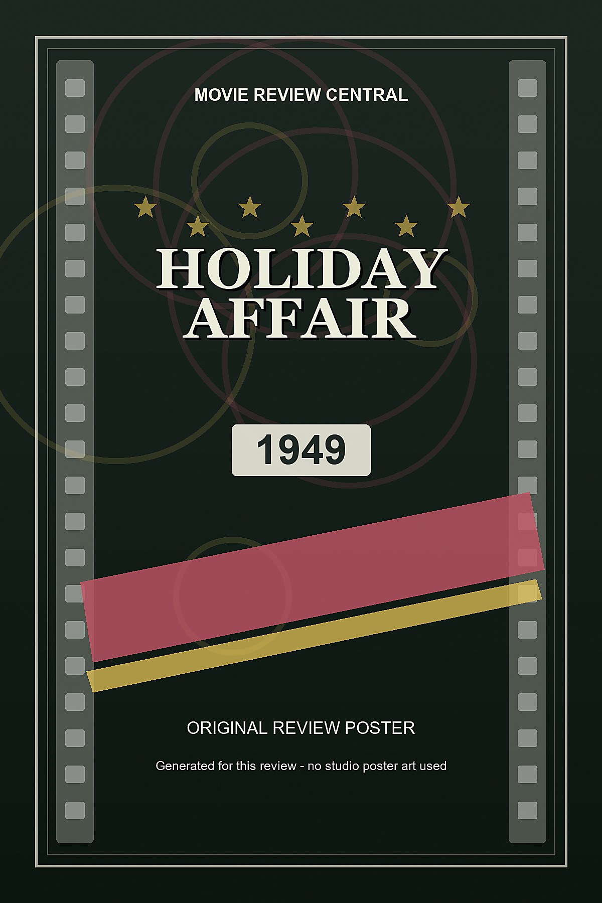 Holiday Affair (1949) - original review poster Holiday Affair (1949) - original review poster