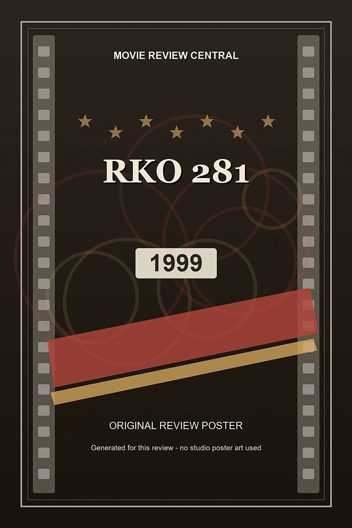 RKO 281 (1999) - original review poster RKO 281 (1999) - original review poster