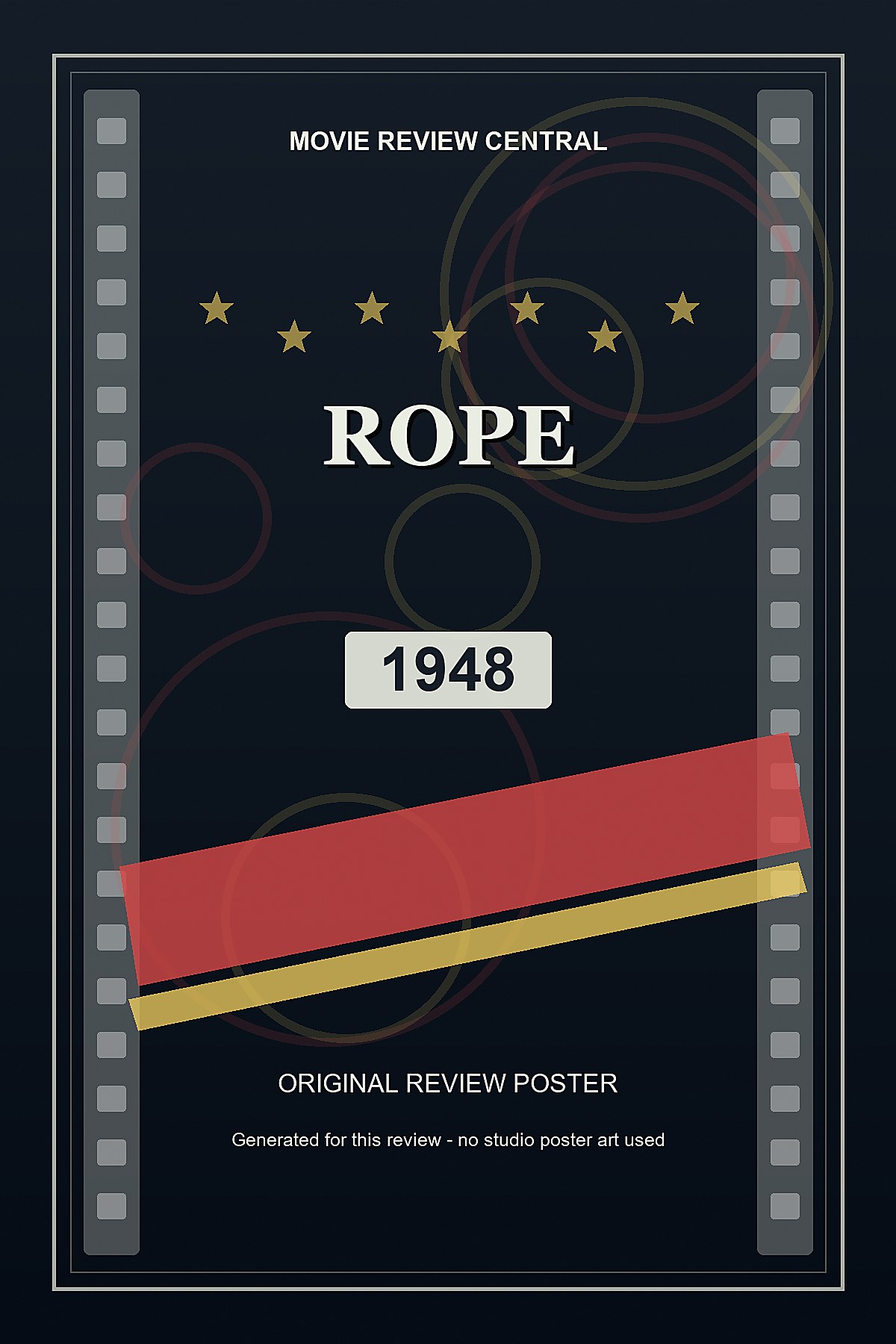 Rope (1948) - original review poster Rope (1948) - original review poster