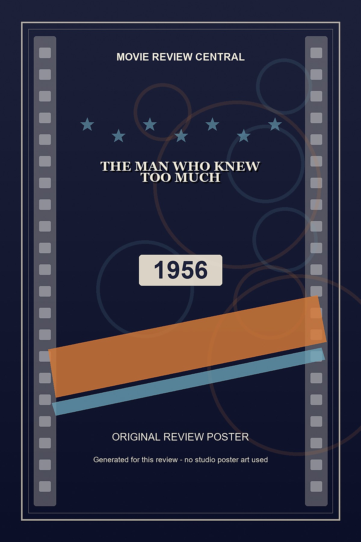 The Man Who Knew Too Much (1956) - original review poster The Man Who Knew Too Much (1956) - original review poster