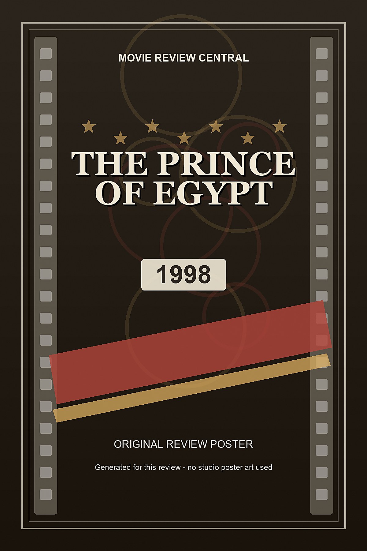 The Prince of Egypt (1998) - original review poster The Prince of Egypt (1998) - original review poster