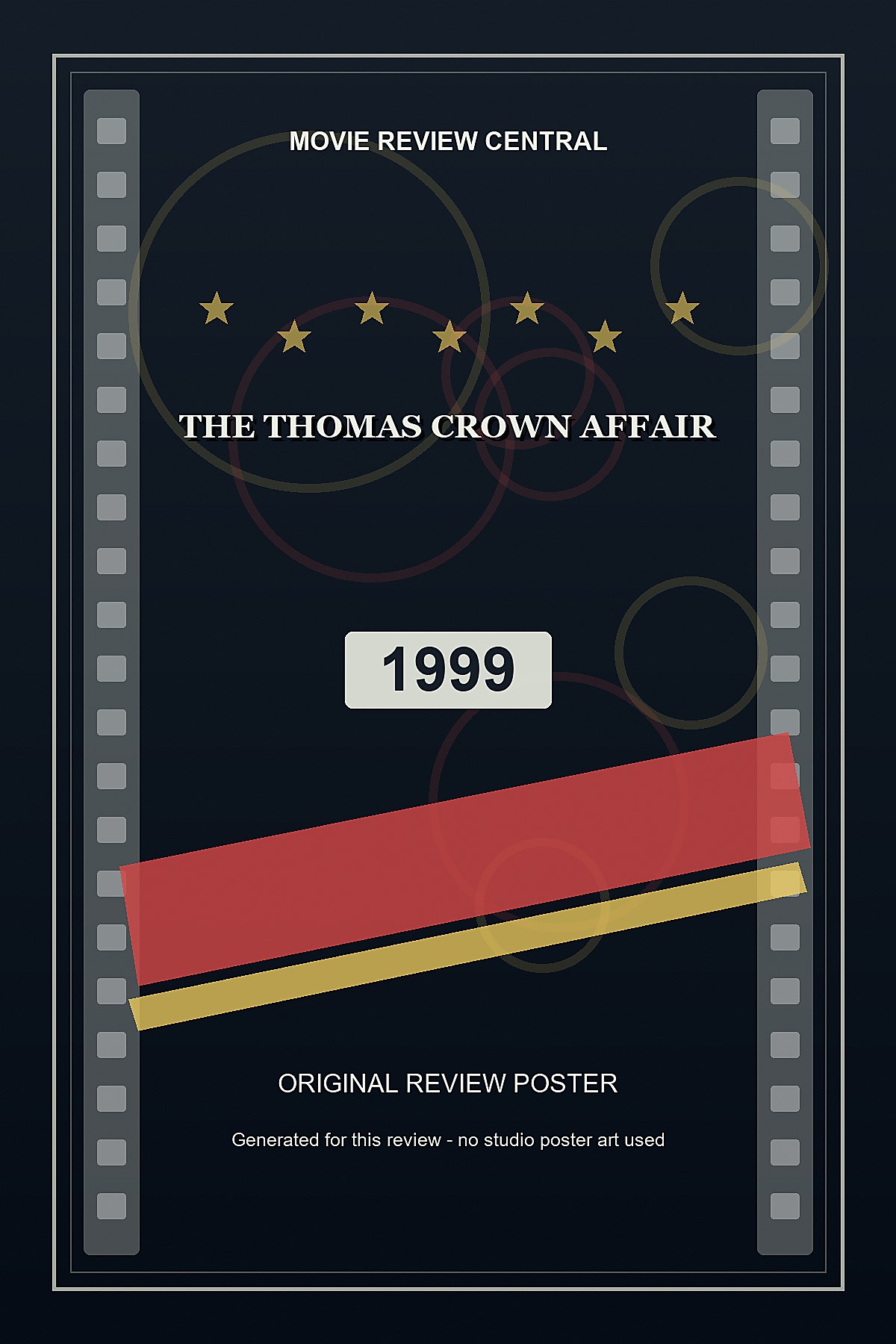 The Thomas Crown Affair (1999) - original review poster The Thomas Crown Affair (1999) - original review poster