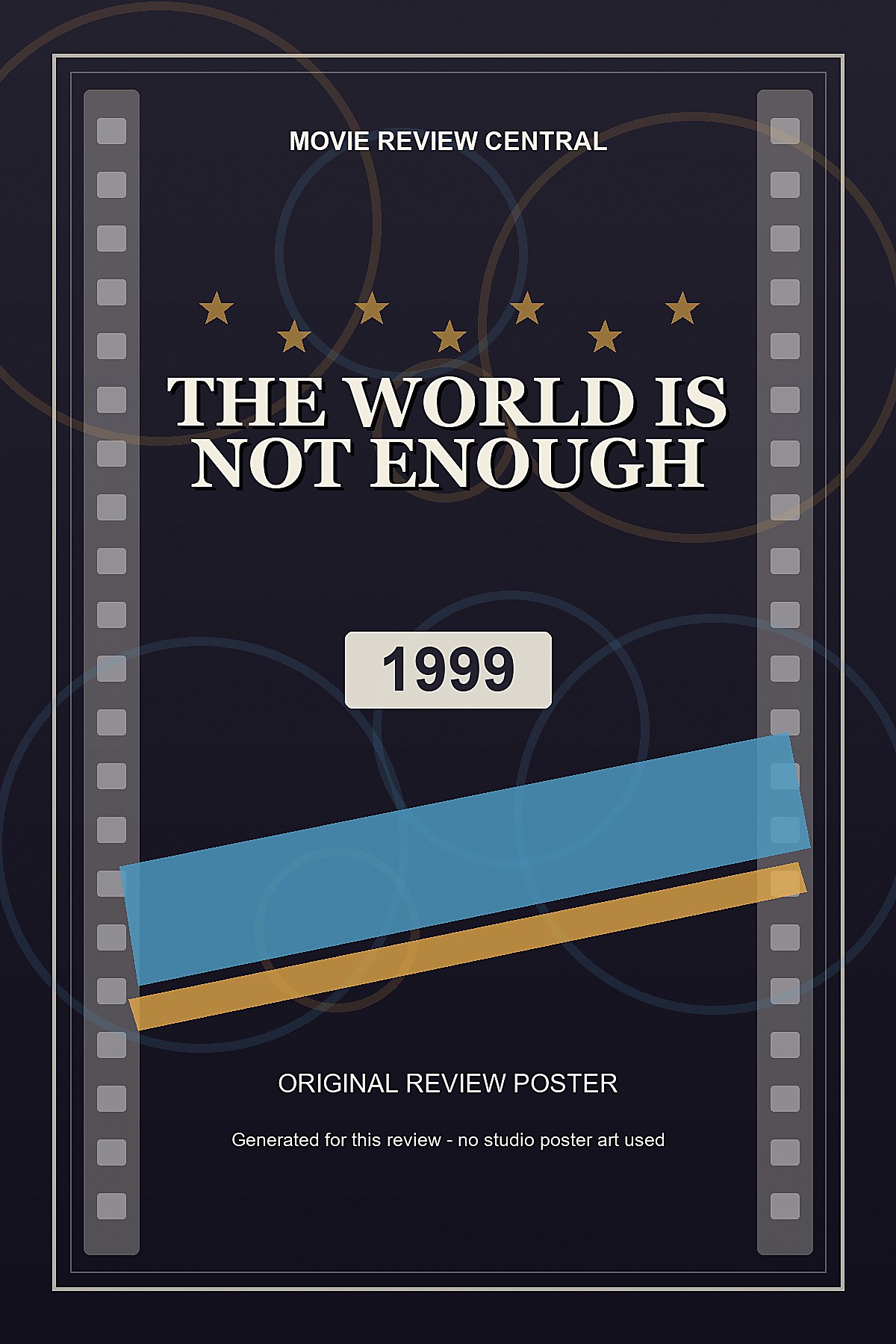 The World Is Not Enough (1999) - original review poster The World Is Not Enough (1999) - original review poster