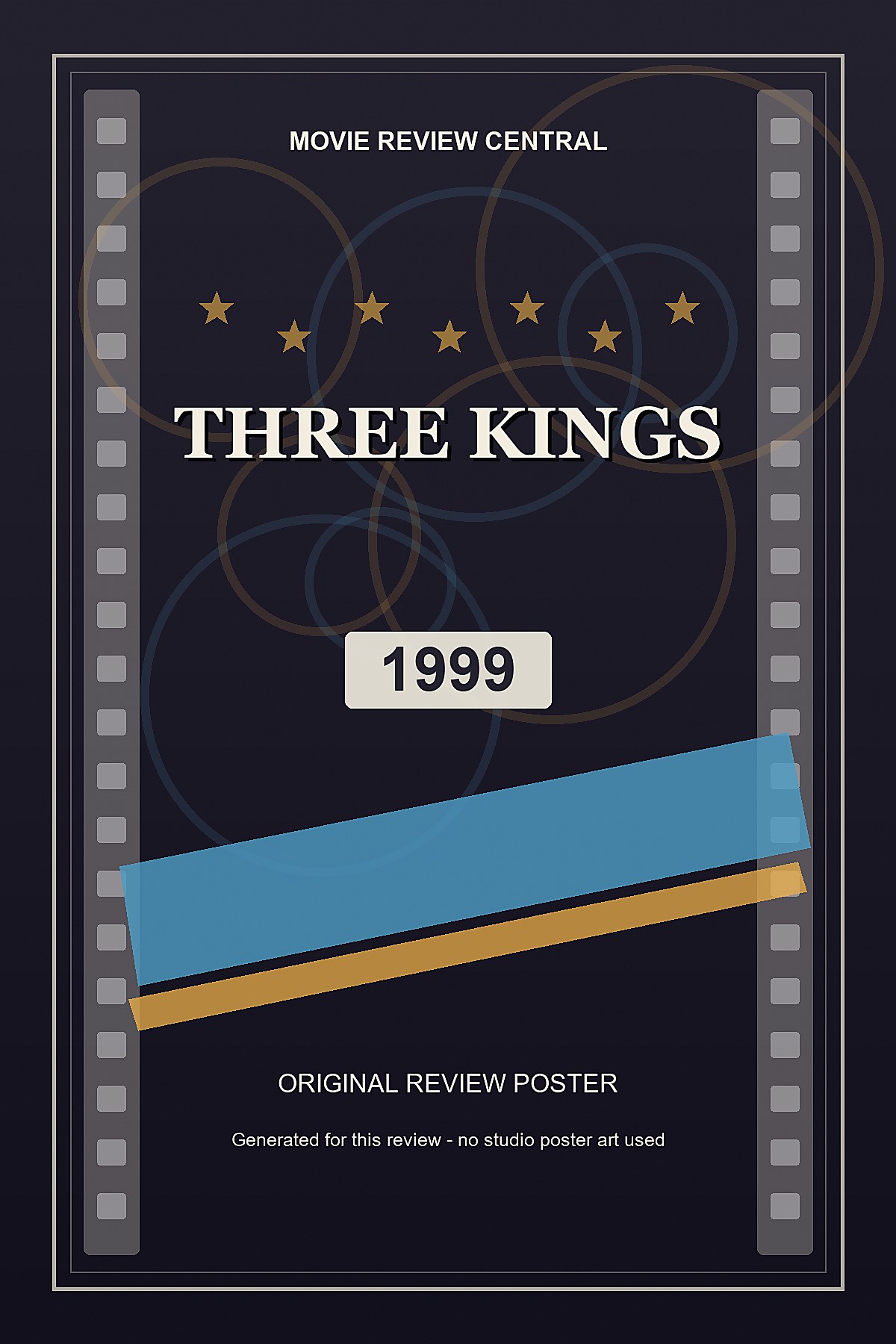 Three Kings (1999) - original review poster Three Kings (1999) - original review poster