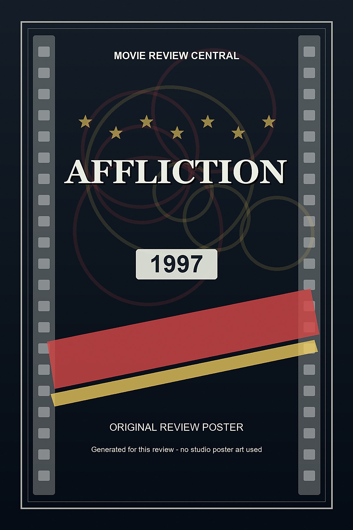 Affliction (1997) - original review poster
