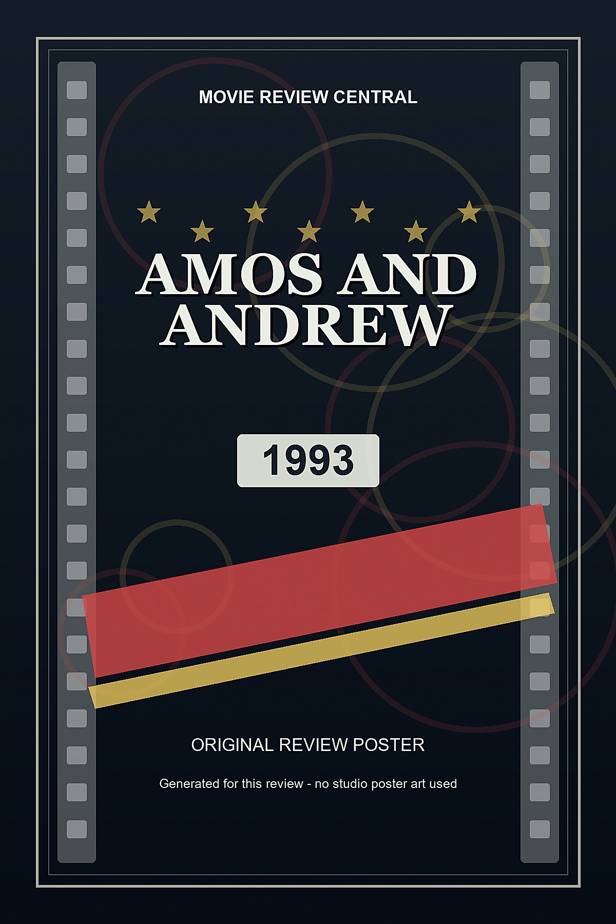 Amos and Andrew (1993) - original review poster Amos and Andrew (1993) - original review poster