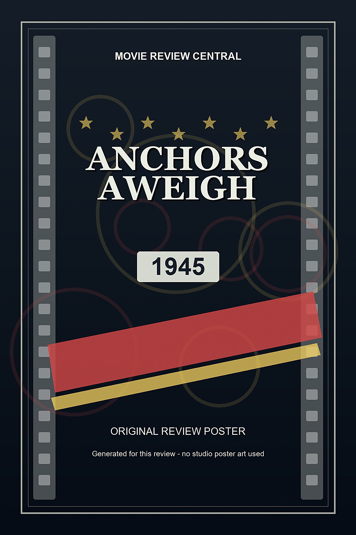 Anchors Aweigh (1945) - original review poster