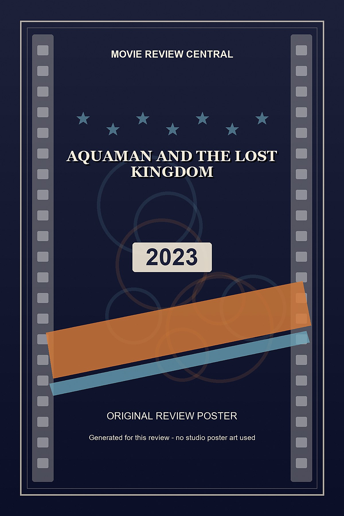 Aquaman and the Lost Kingdom (2023) - original review poster Aquaman and the Lost Kingdom (2023) - original review poster
