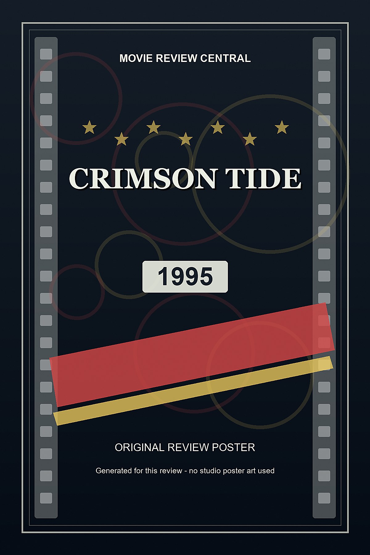Crimson Tide (1995) - original review poster