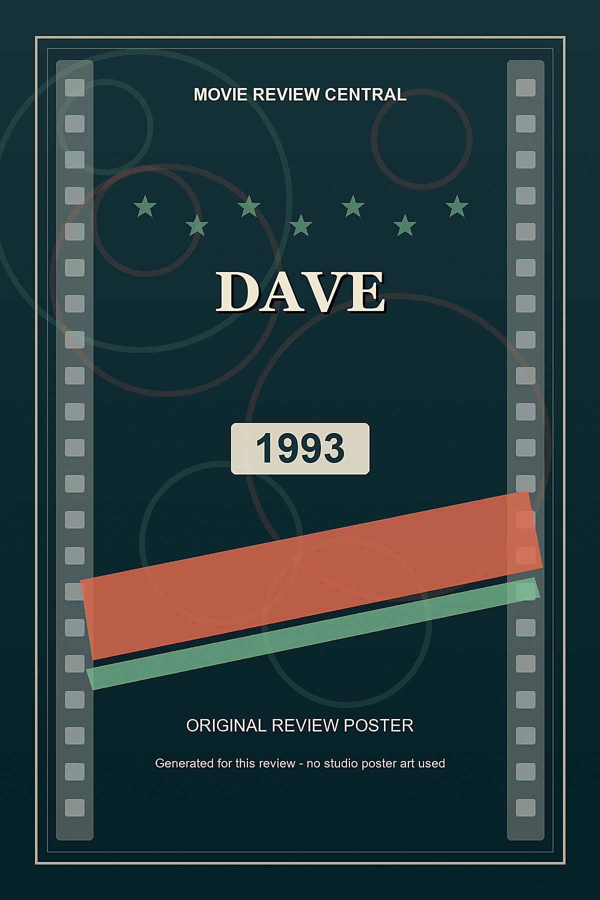 Dave (1993) - original review poster Dave (1993) - original review poster