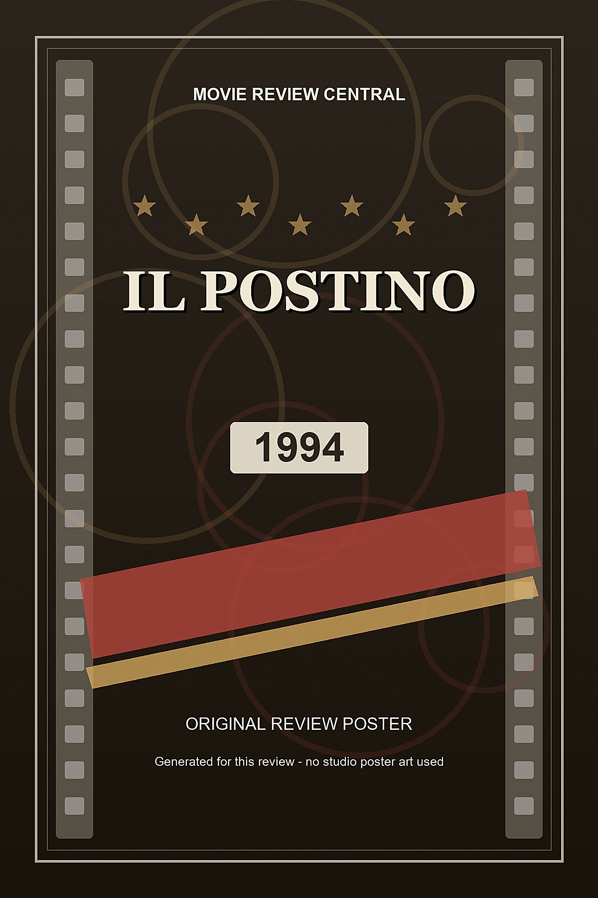 Il Postino (1994) - original review poster