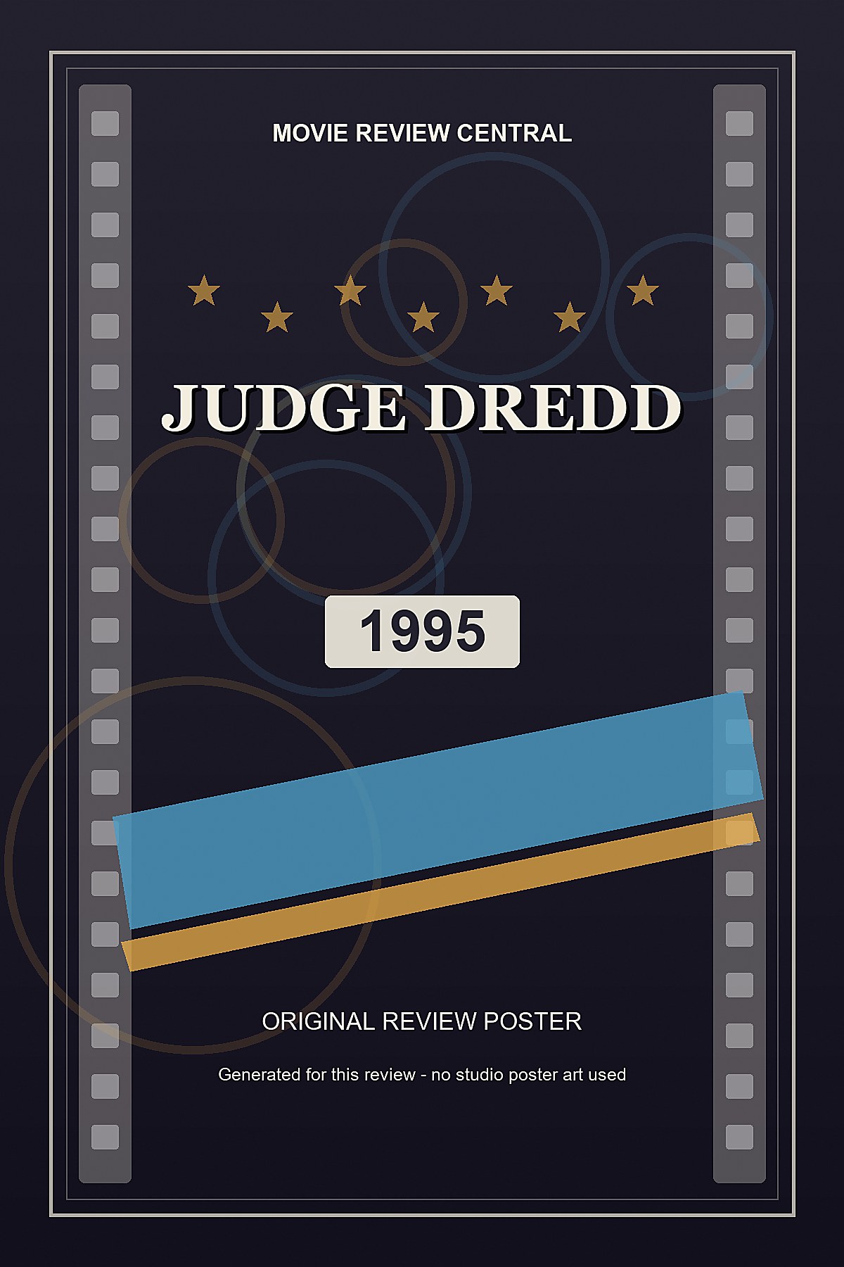 Judge Dredd (1995) - original review poster Judge Dredd (1995) - original review poster