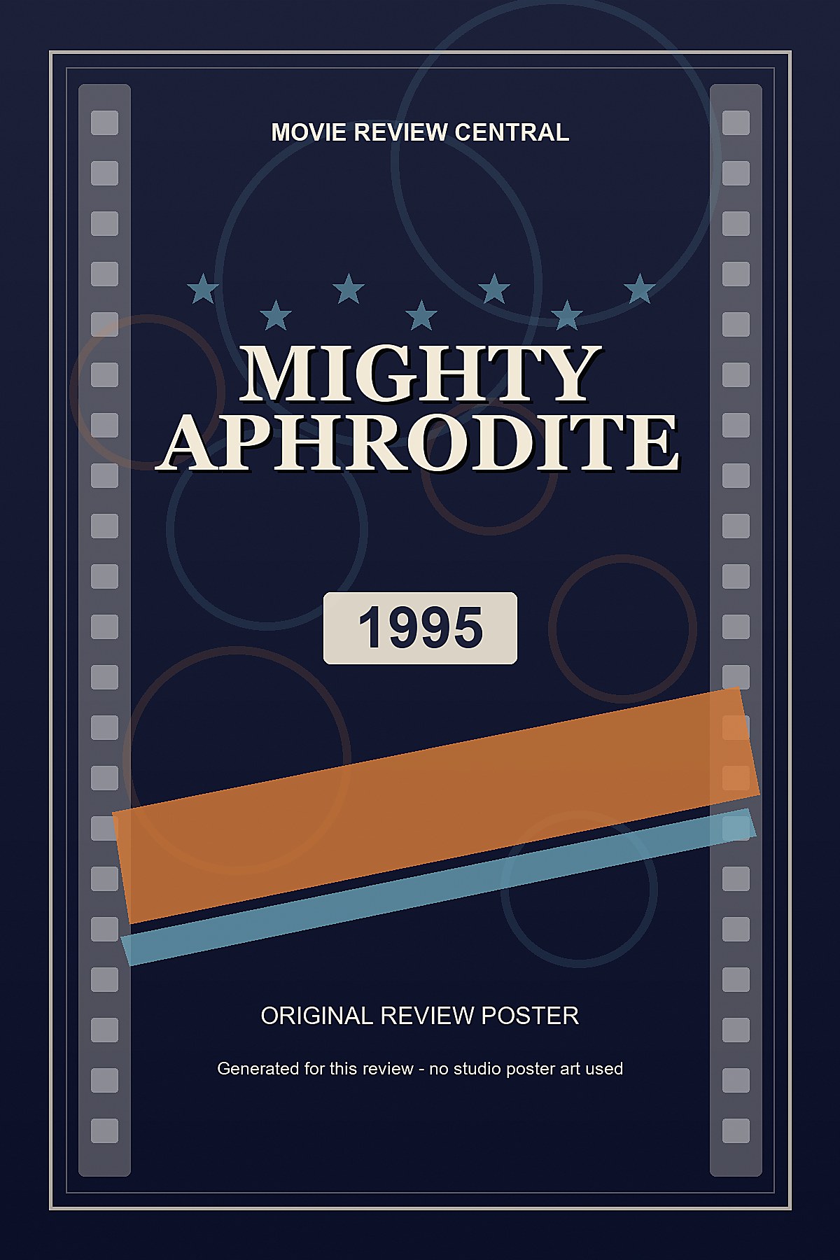 Mighty Aphrodite (1995) - original review poster Mighty Aphrodite (1995) - original review poster