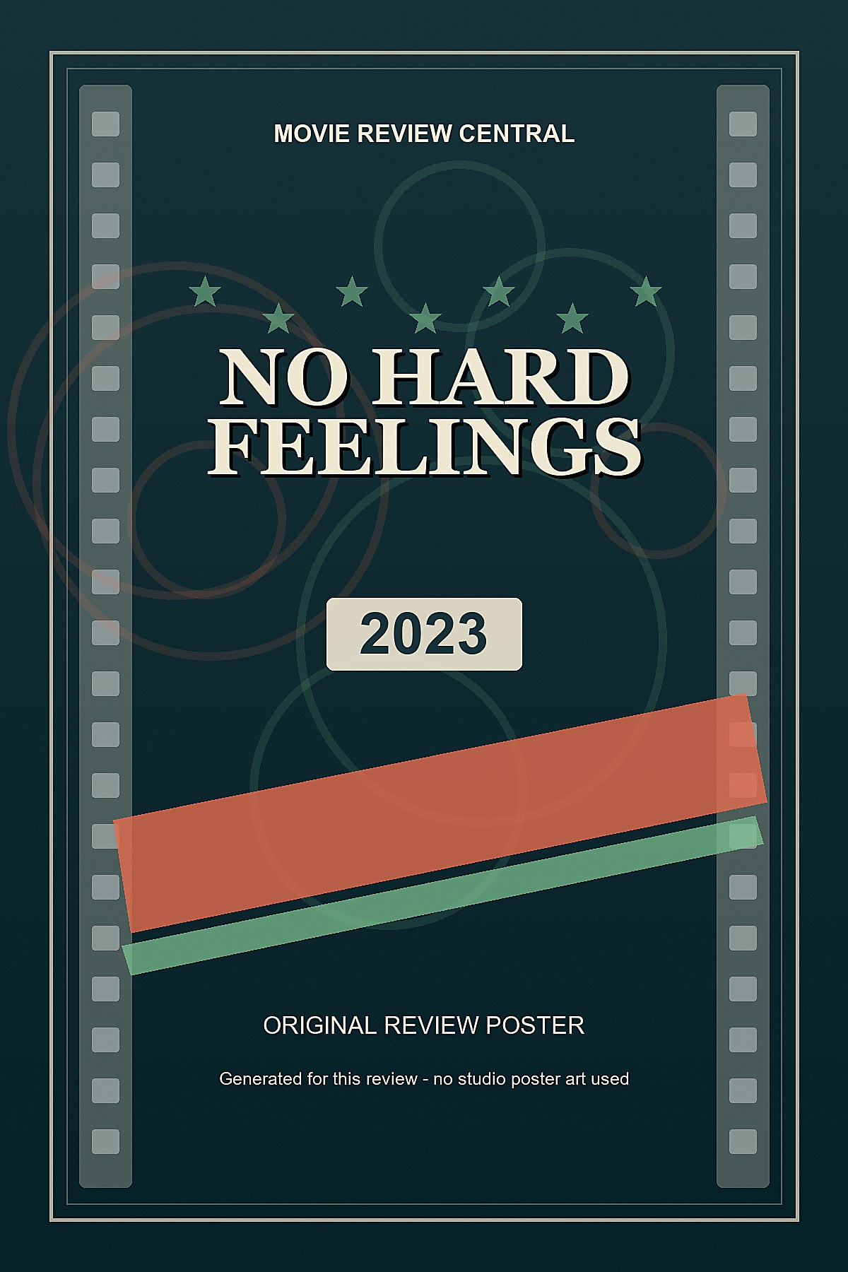 No Hard Feelings (2023) - original review poster No Hard Feelings (2023) - original review poster