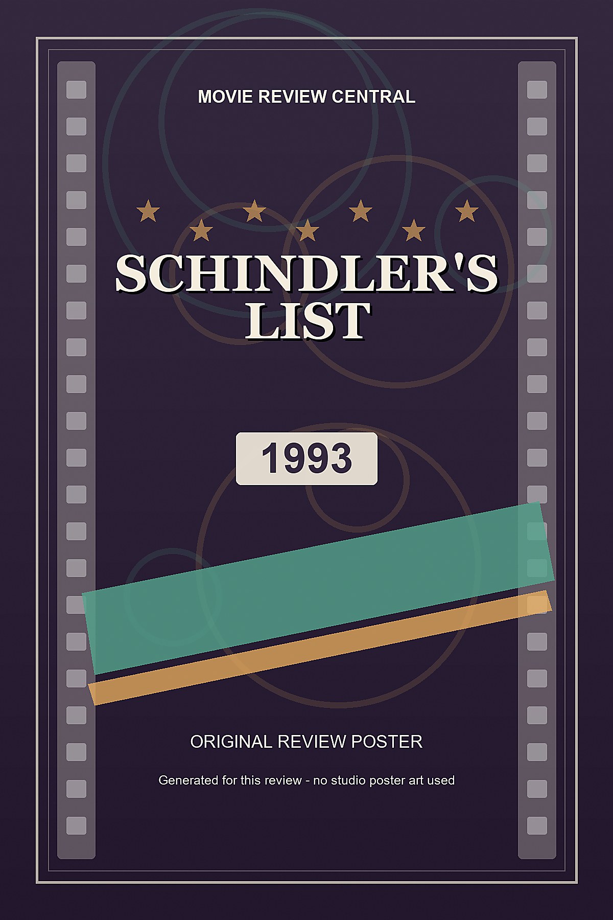 Schindler's List (1993) - original review poster