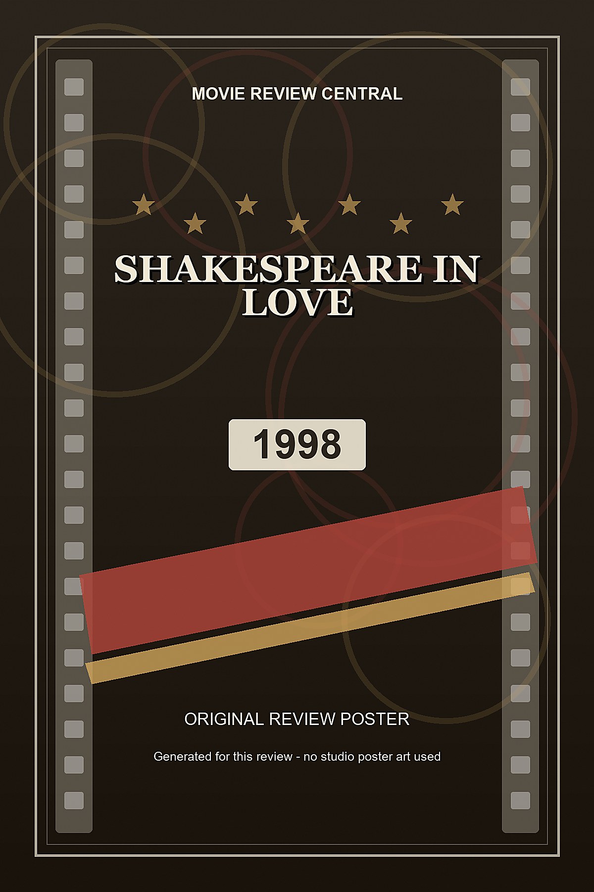 Shakespeare in Love (1998) - original review poster Shakespeare in Love (1998) - original review poster