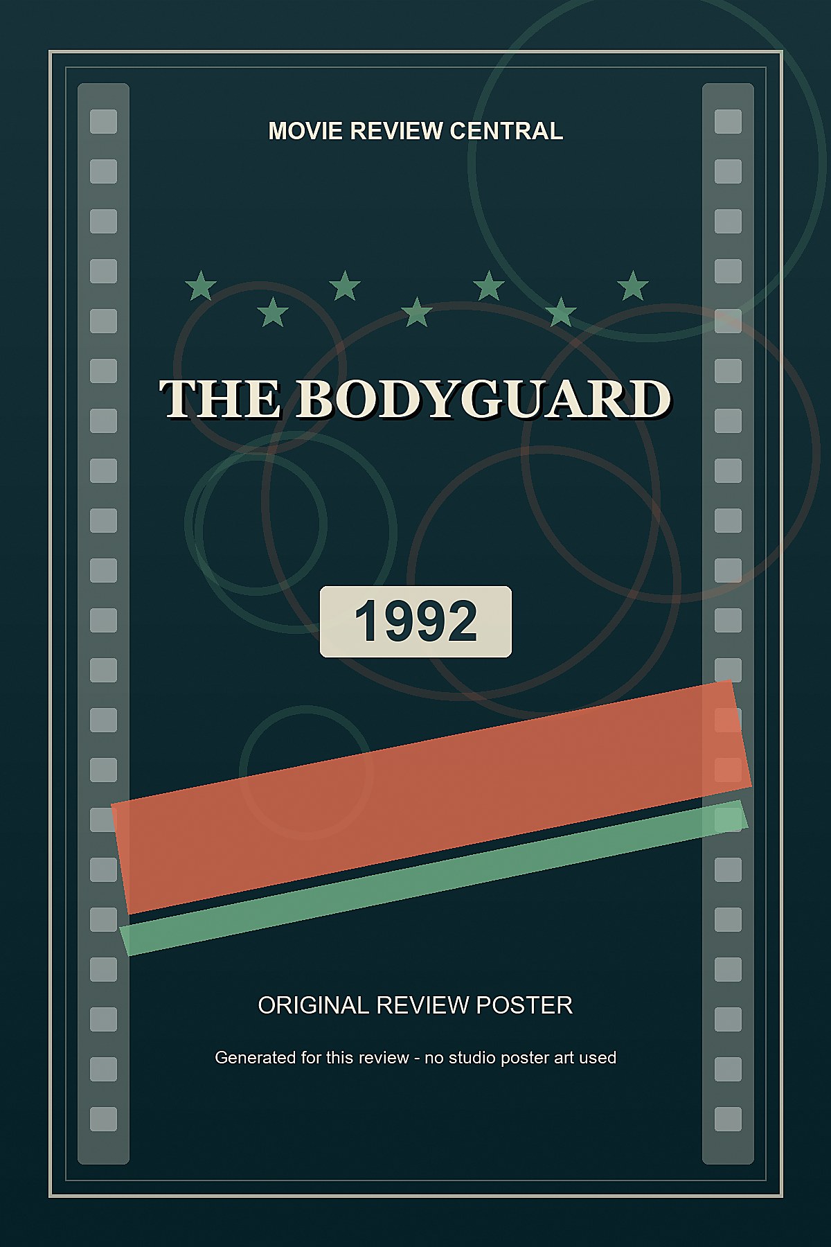 The Bodyguard (1992) - original review poster
