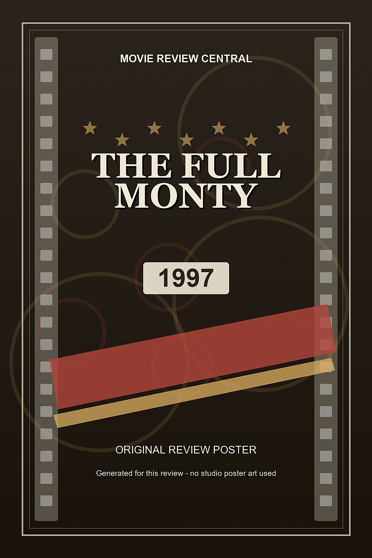 The Full Monty (1997) - original review poster