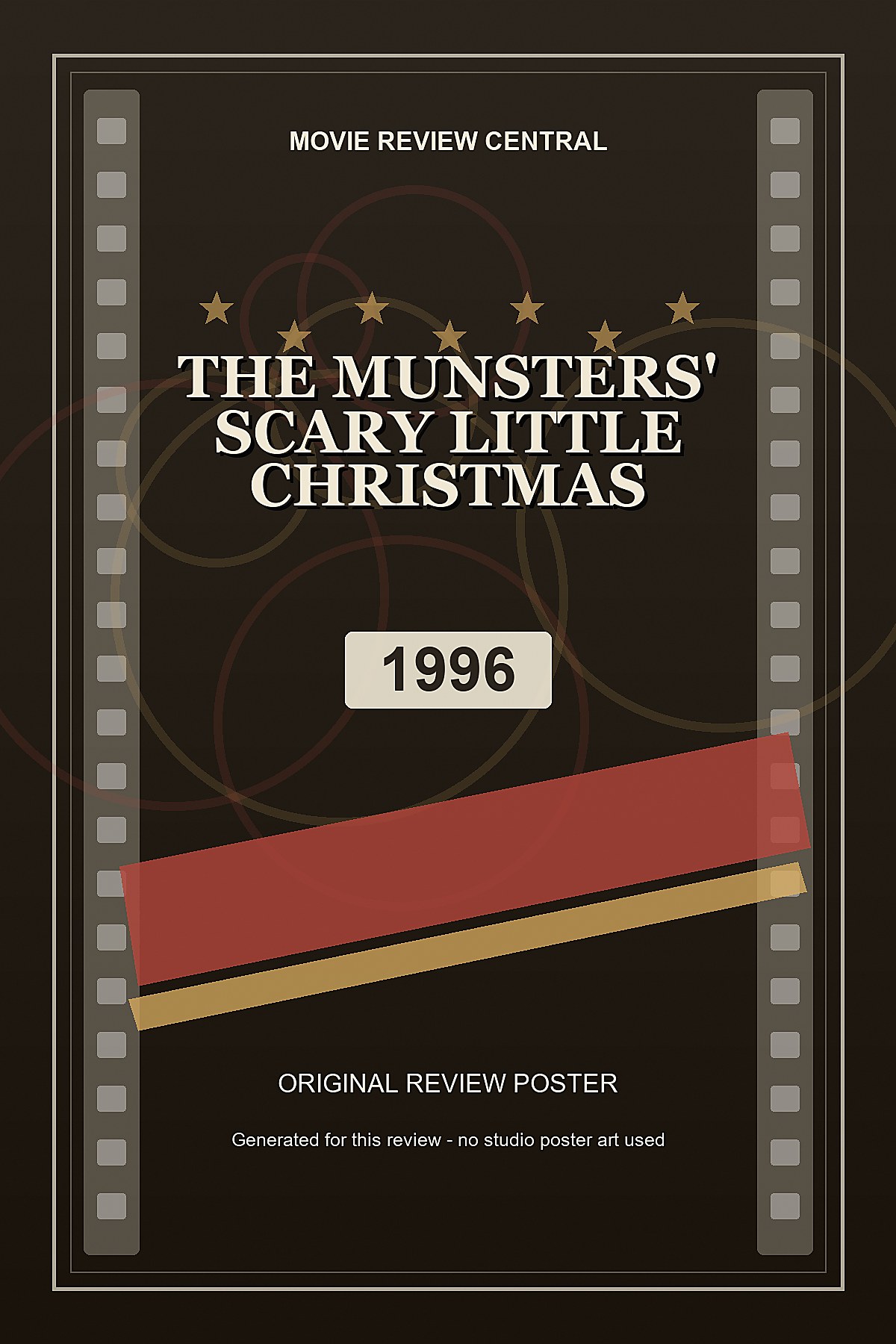 The Munsters' Scary Little Christmas (1996) - original review poster